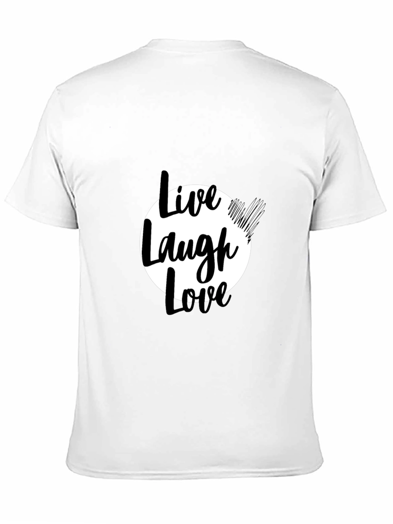 Live Laugh Love Black Graphic Tee