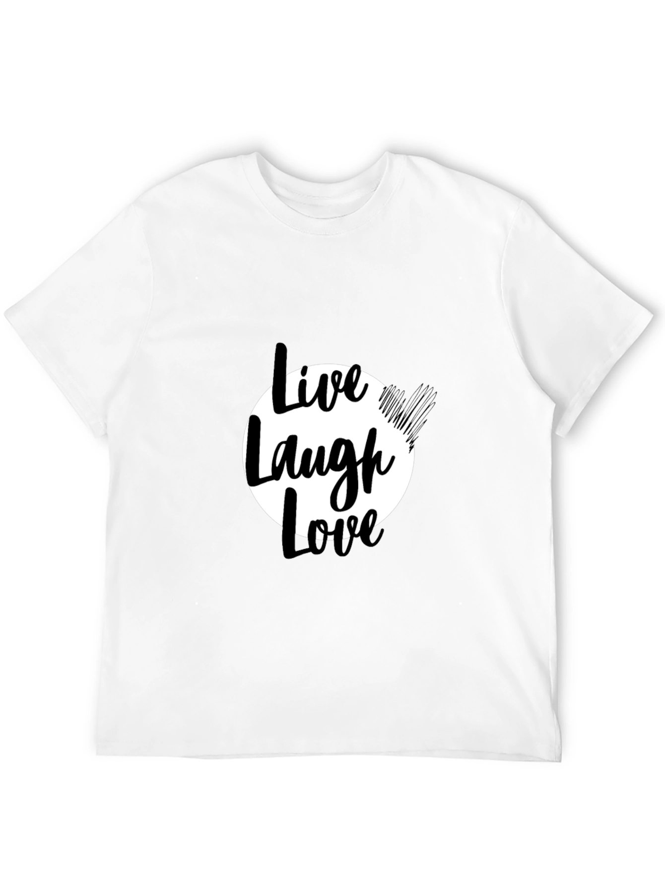 Live Laugh Love Black Graphic Tee