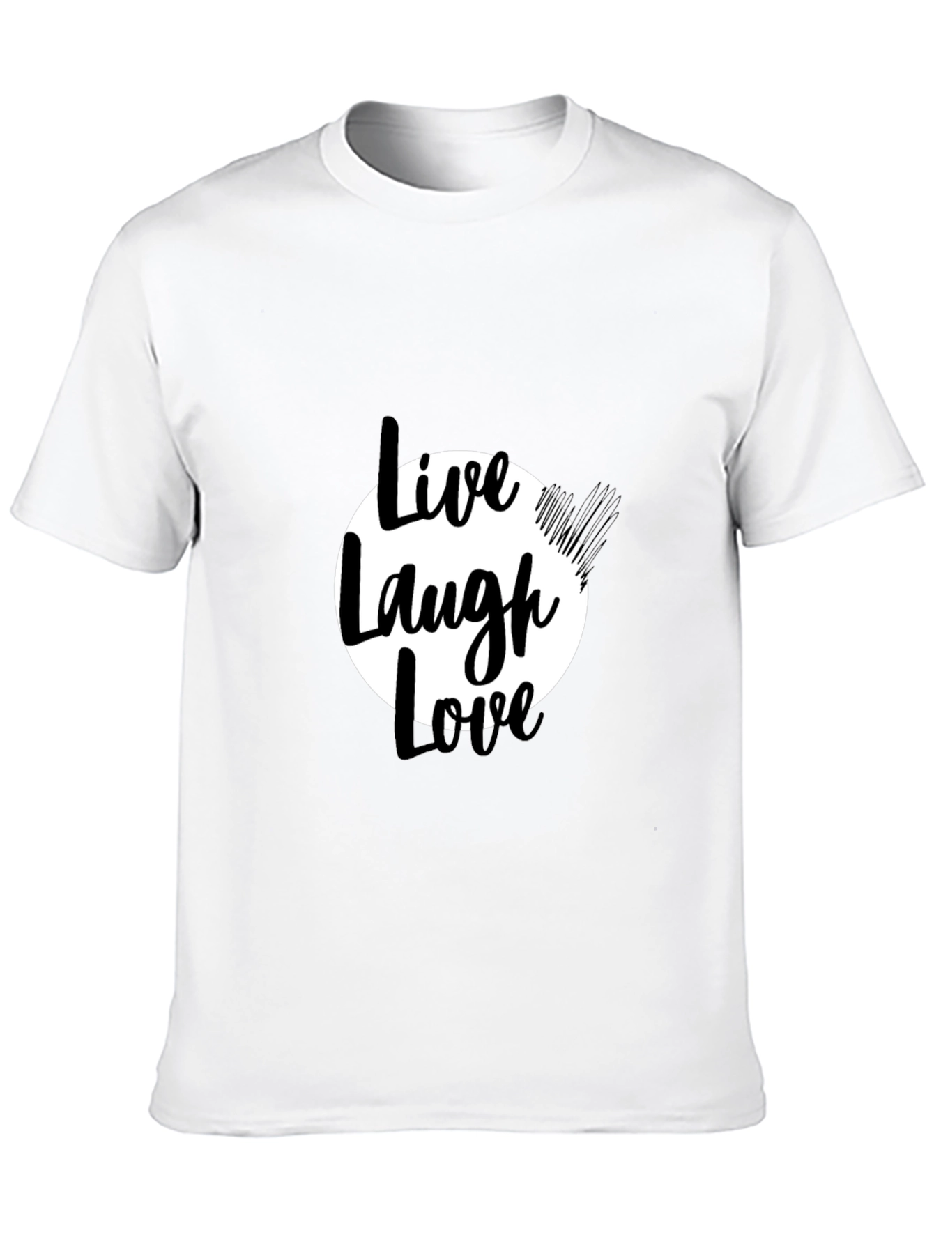 Live Laugh Love Black Graphic Tee