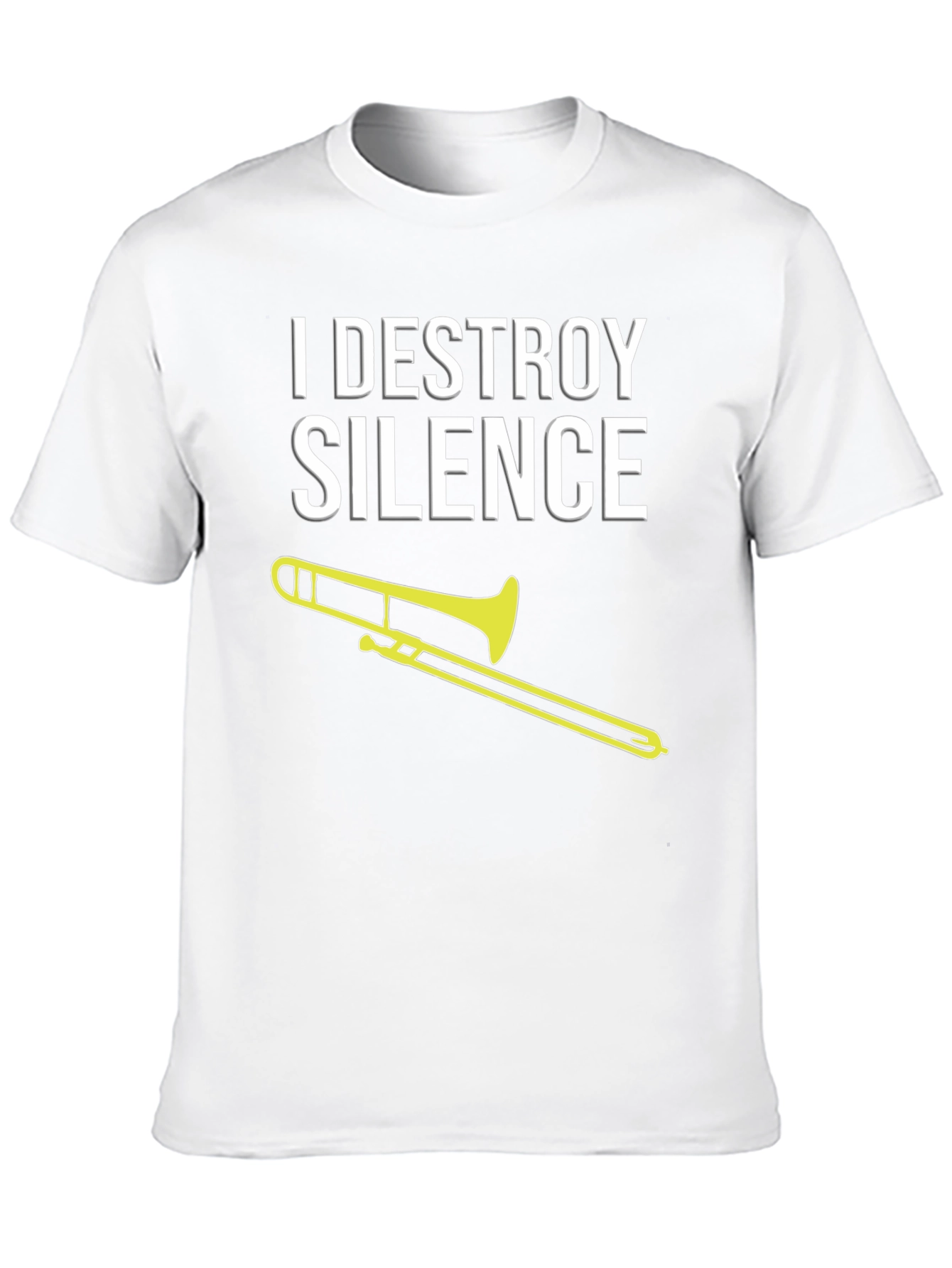 I Destroy Silence Trombone T-Shirt