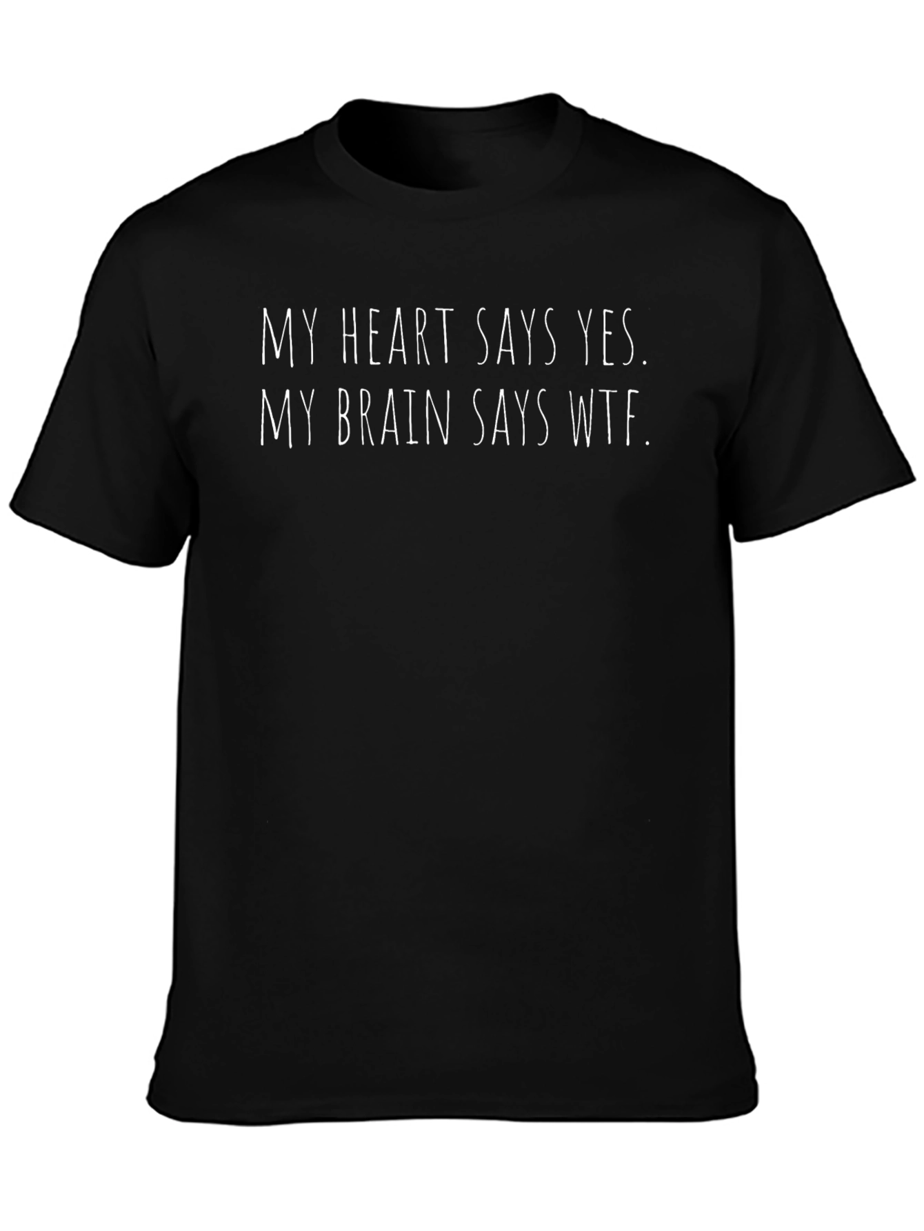 Funny My Heart Says Yes Graphic Tee