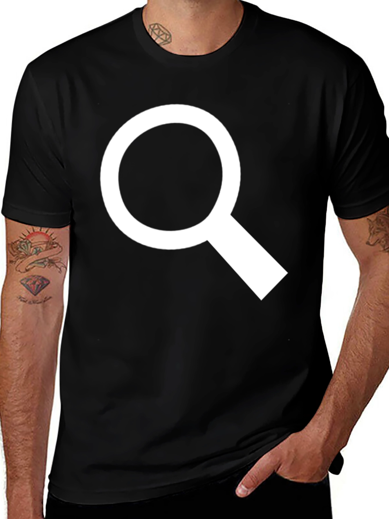 Magnifying Glass Graphic T-Shirt - Search Tee