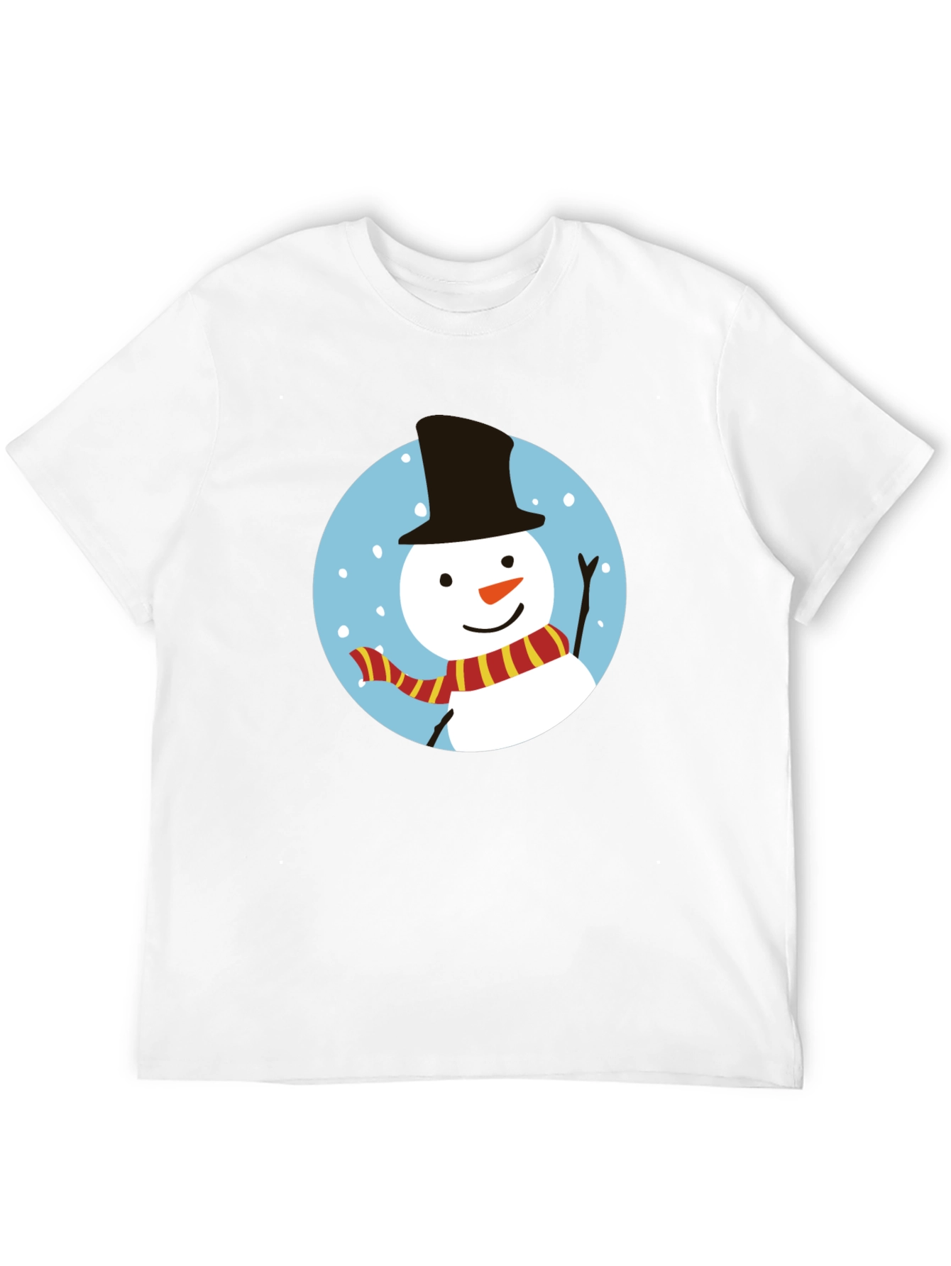 Festive Snowman Graphic Tee - Holiday Cheer