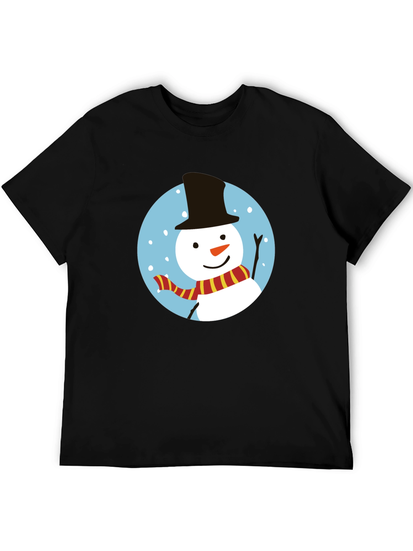 Festive Snowman Graphic Tee - Holiday Cheer