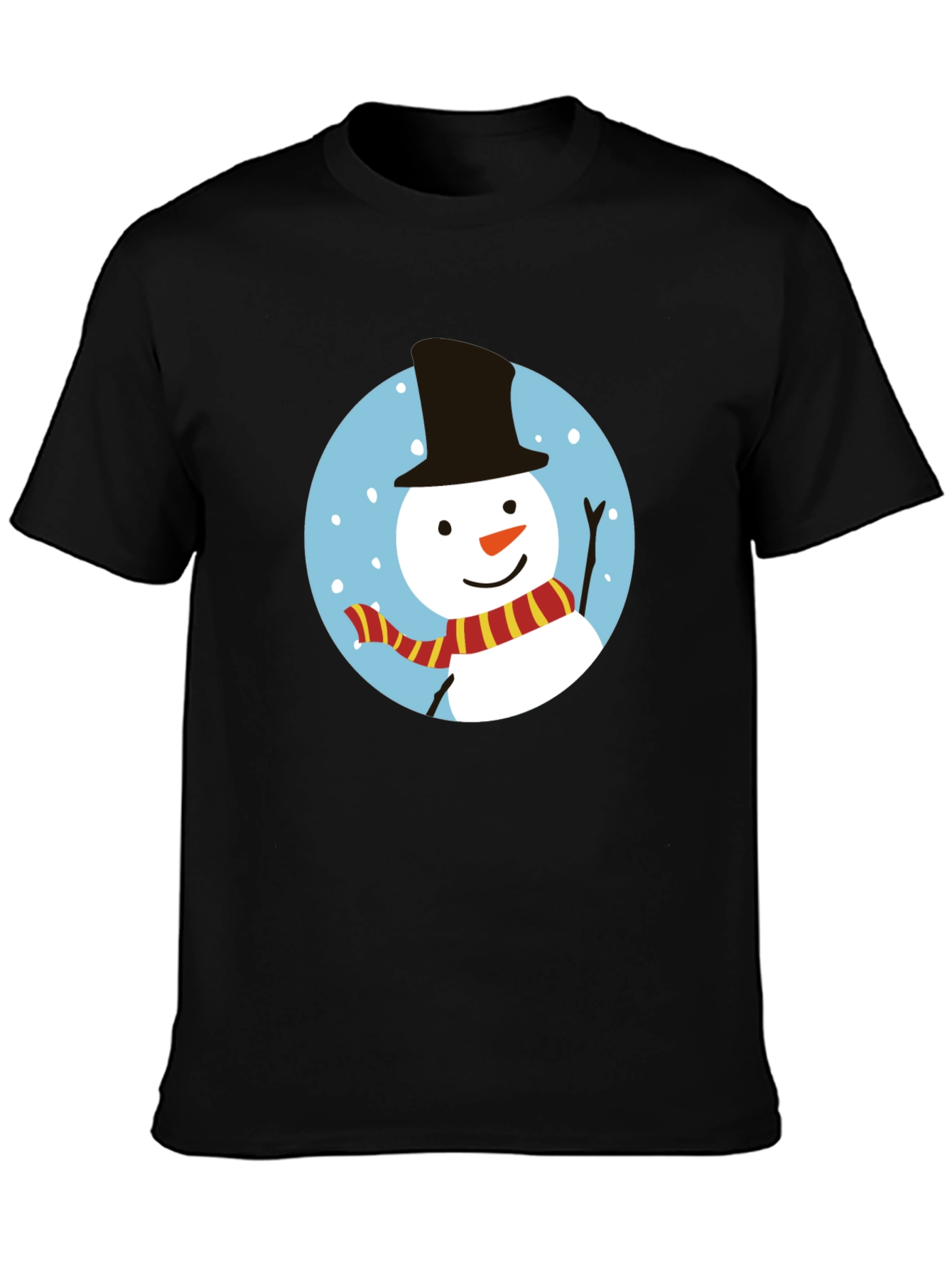 Festive Snowman Graphic Tee - Holiday Cheer