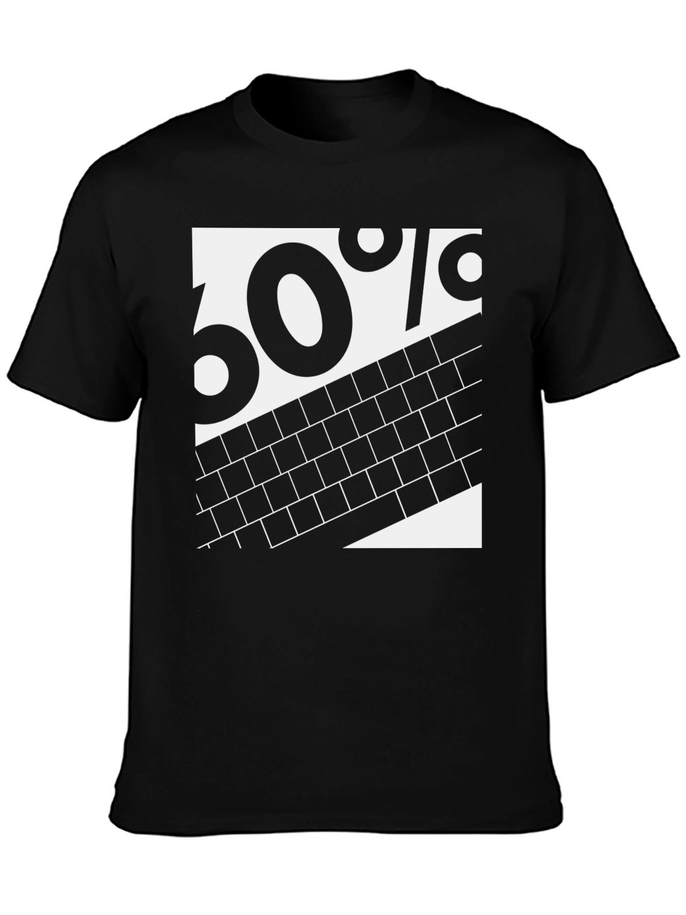 60% Brick Graphic Tee - Black