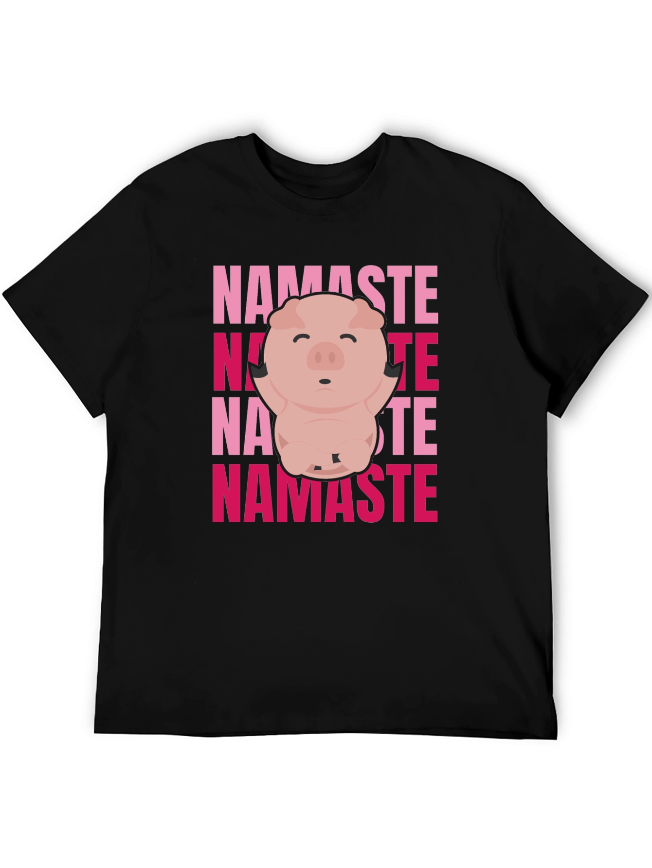 Namaste Pig Graphic Tee - Yoga Animal Shirt