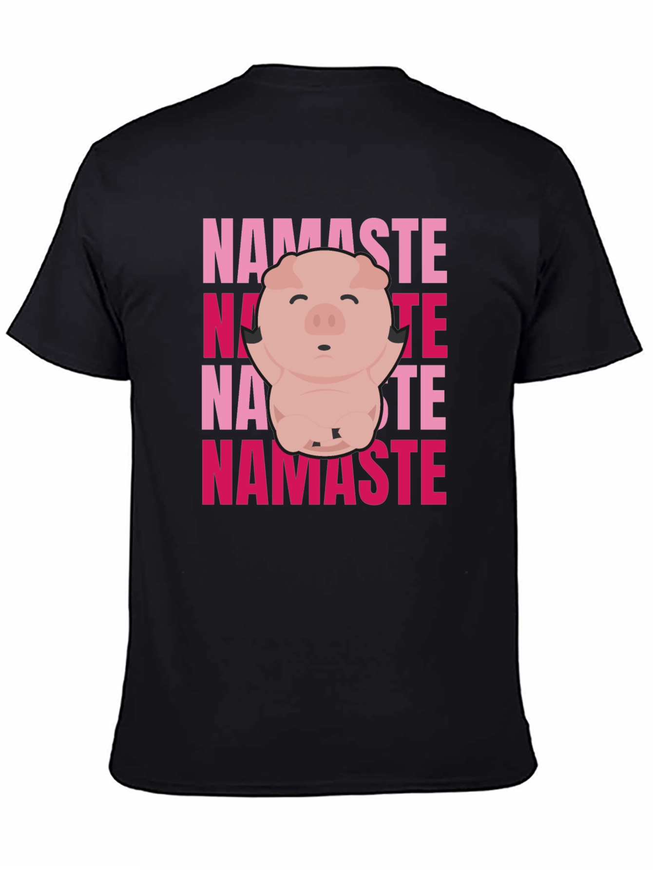 Namaste Pig Graphic Tee - Yoga Animal Shirt