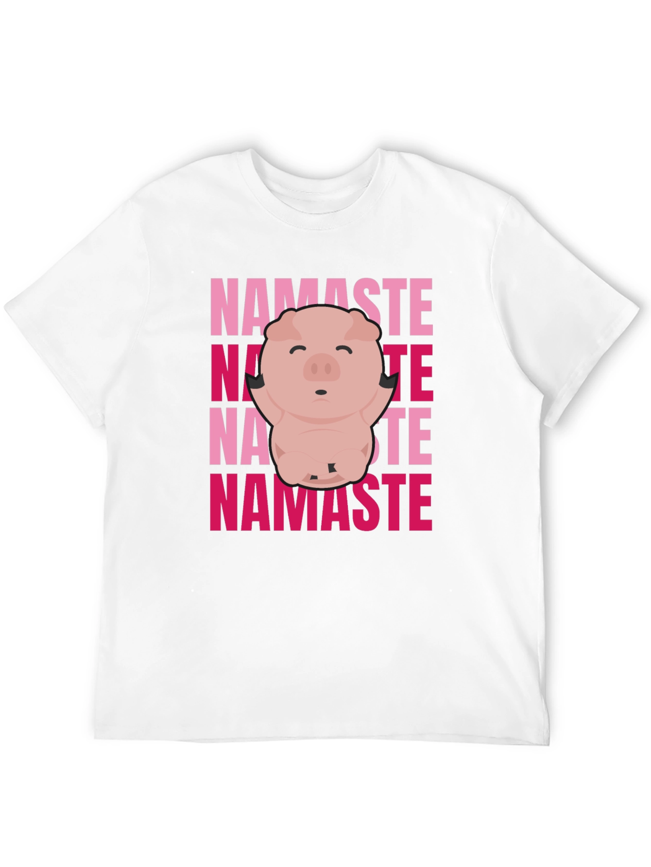 Namaste Pig Graphic Tee - Yoga Animal Shirt