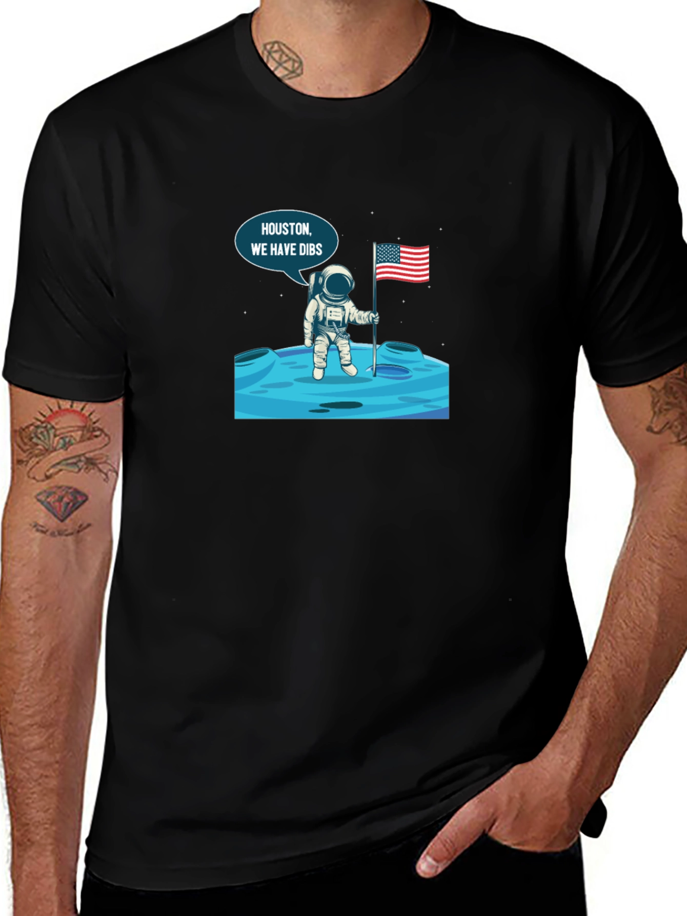 Houston We Have Dibs! Astronaut Graphic Tee