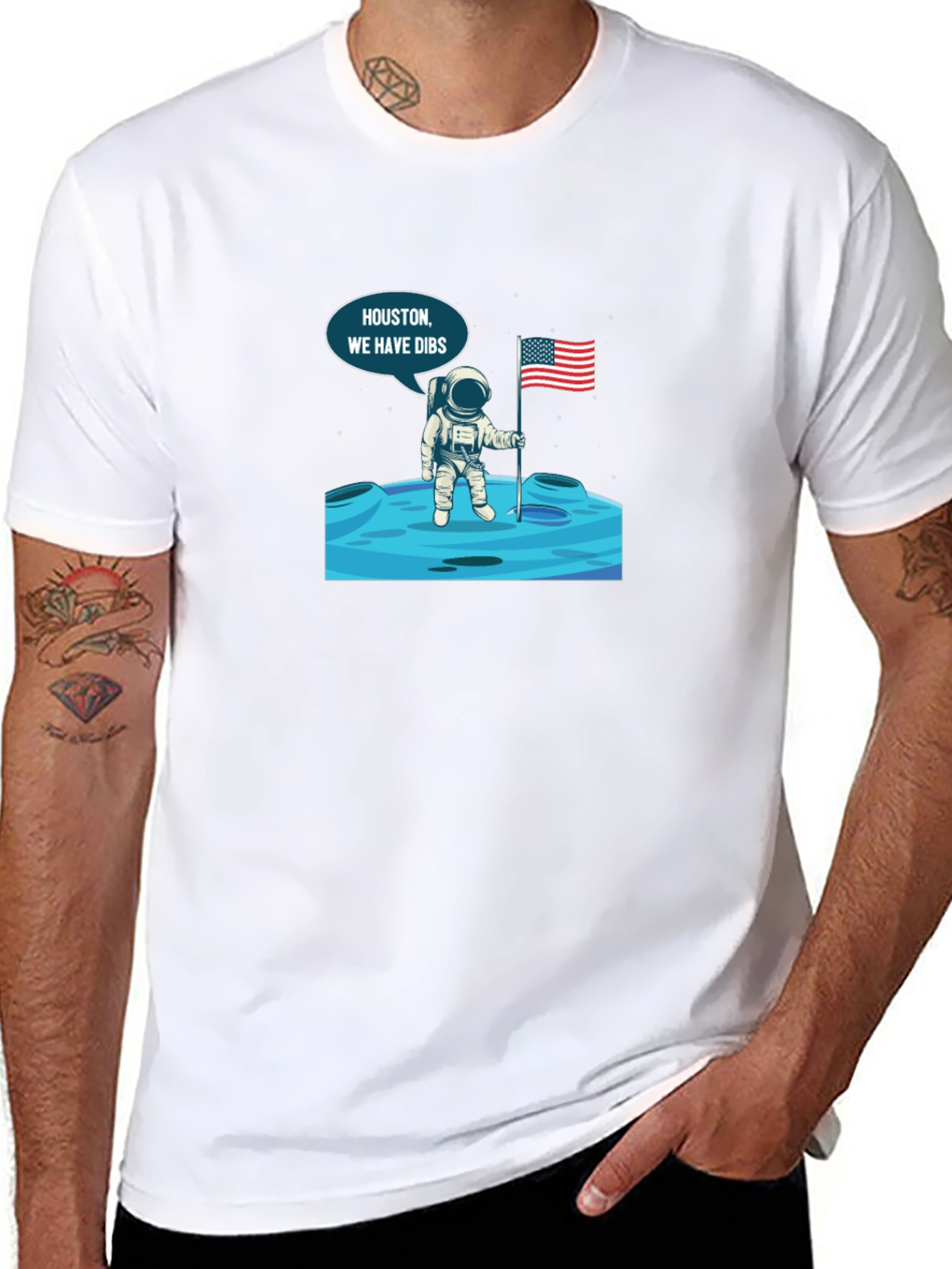 Houston We Have Dibs! Astronaut Graphic Tee