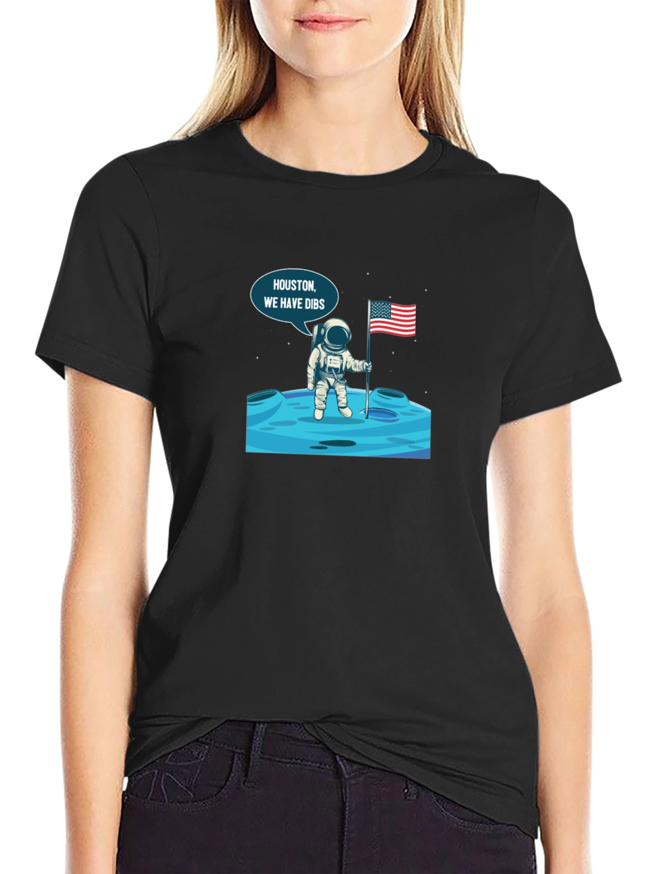 Houston We Have Dibs! Astronaut Graphic Tee