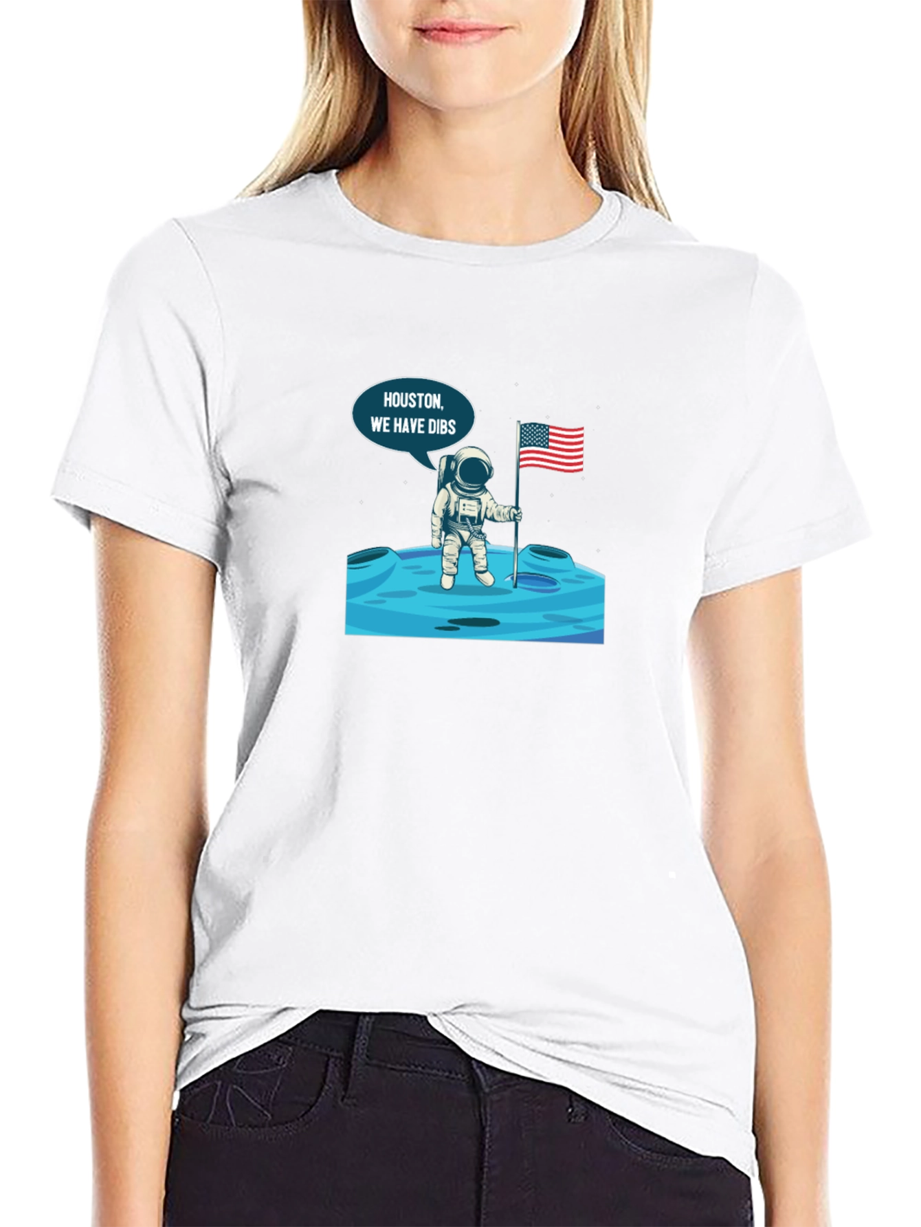 Houston We Have Dibs! Astronaut Graphic Tee