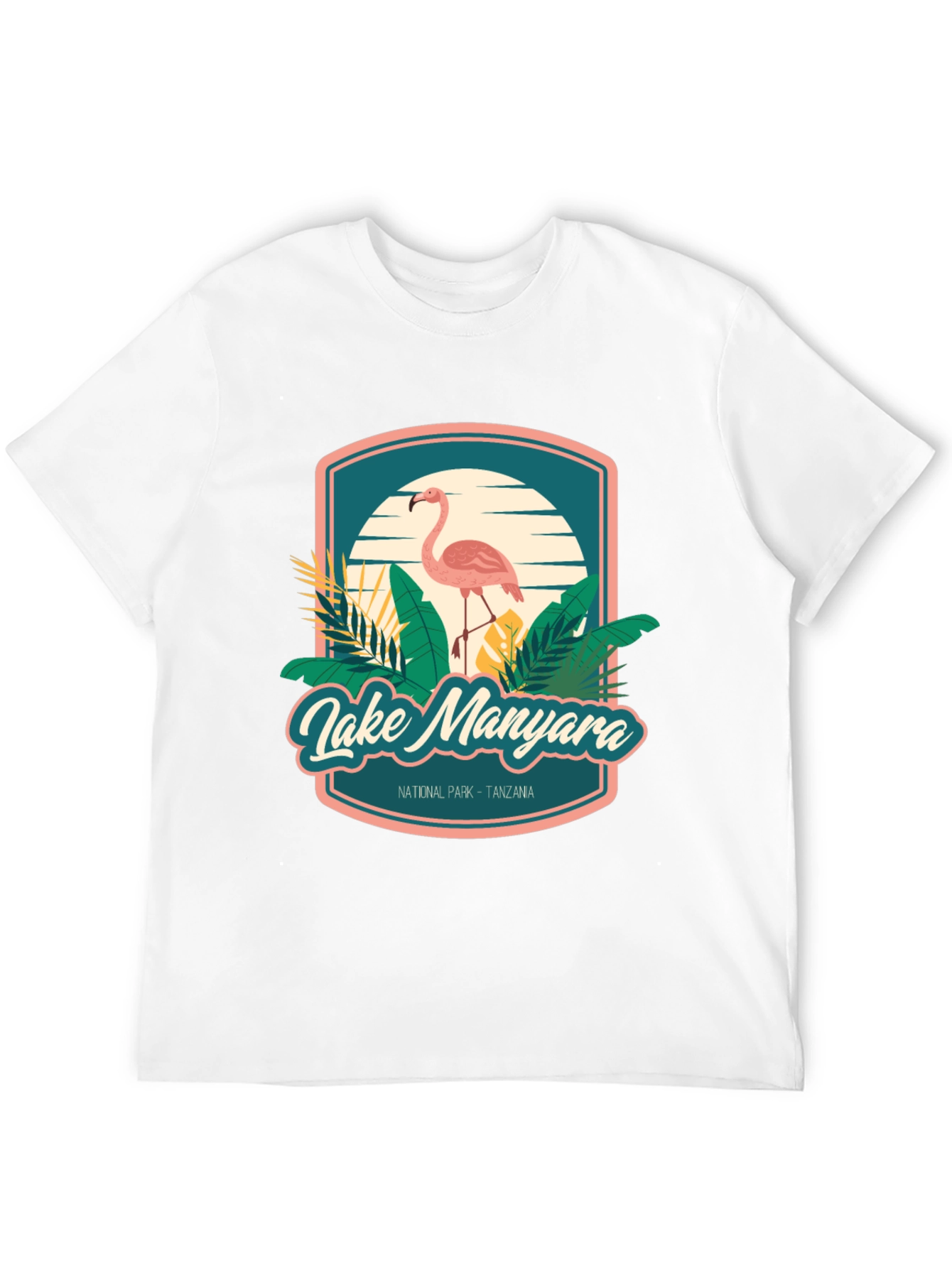 Lake Manyara Tanzania Flamingo Graphic T-Shirt