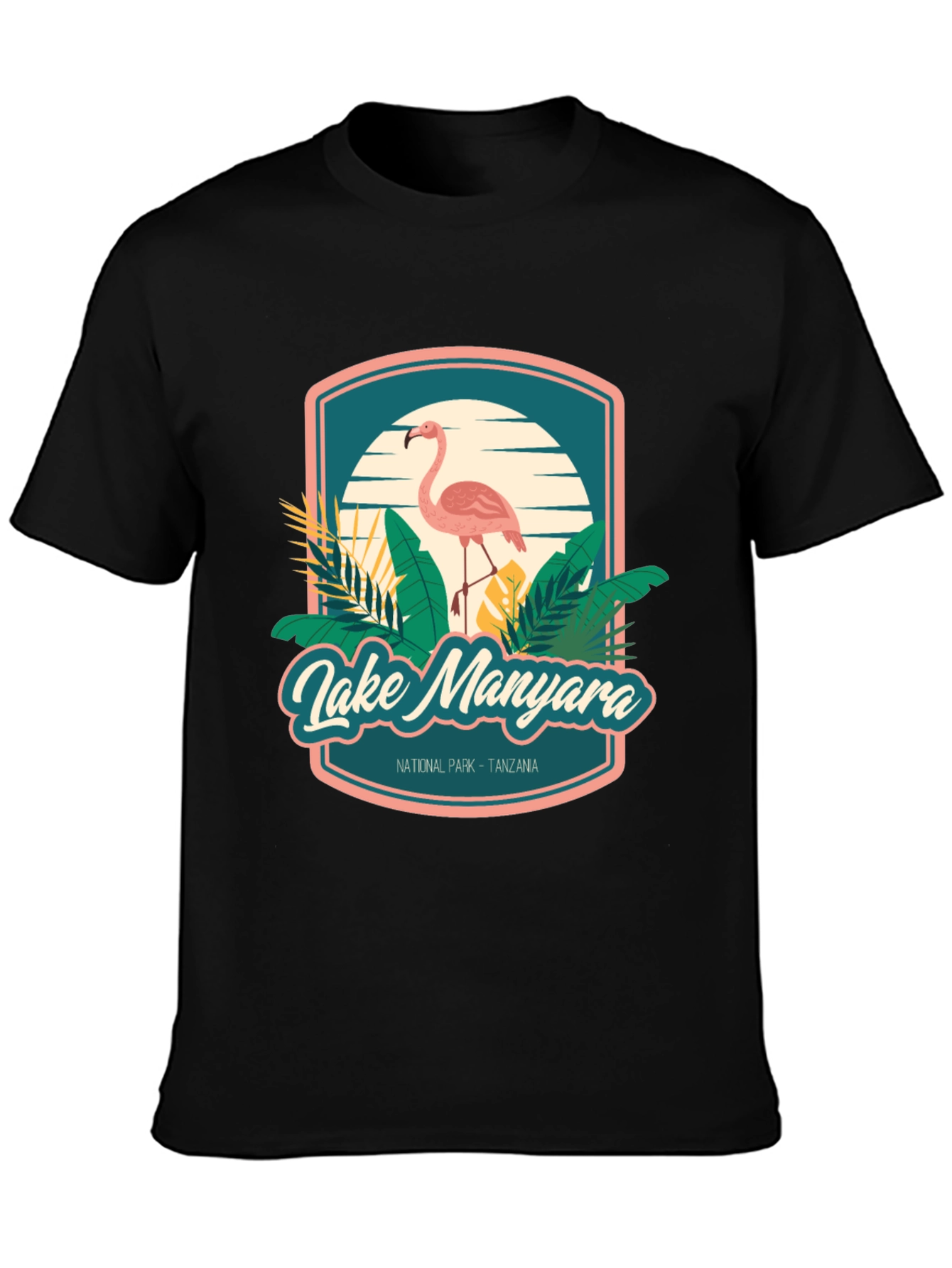 Lake Manyara Tanzania Flamingo Graphic T-Shirt