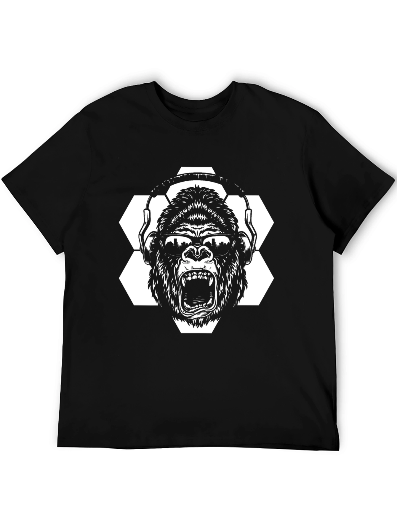 Cool Gorilla DJ Black T-Shirt