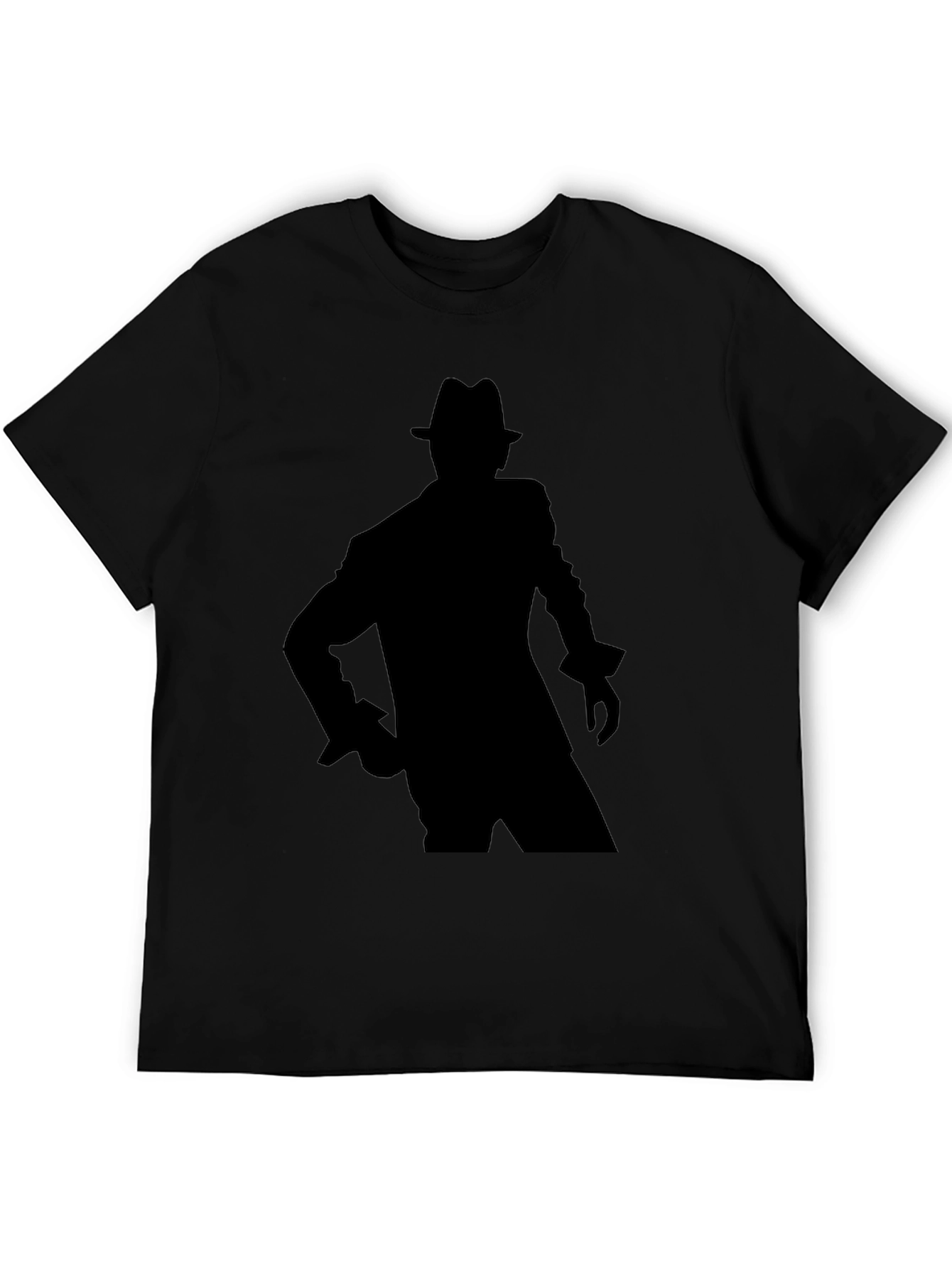 Black Silhouette Fedora Graphic Tee