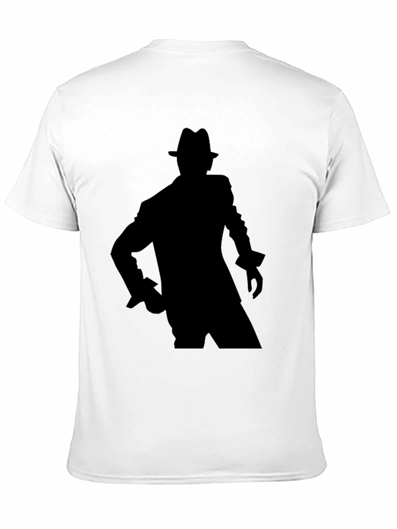 Black Silhouette Fedora Graphic Tee