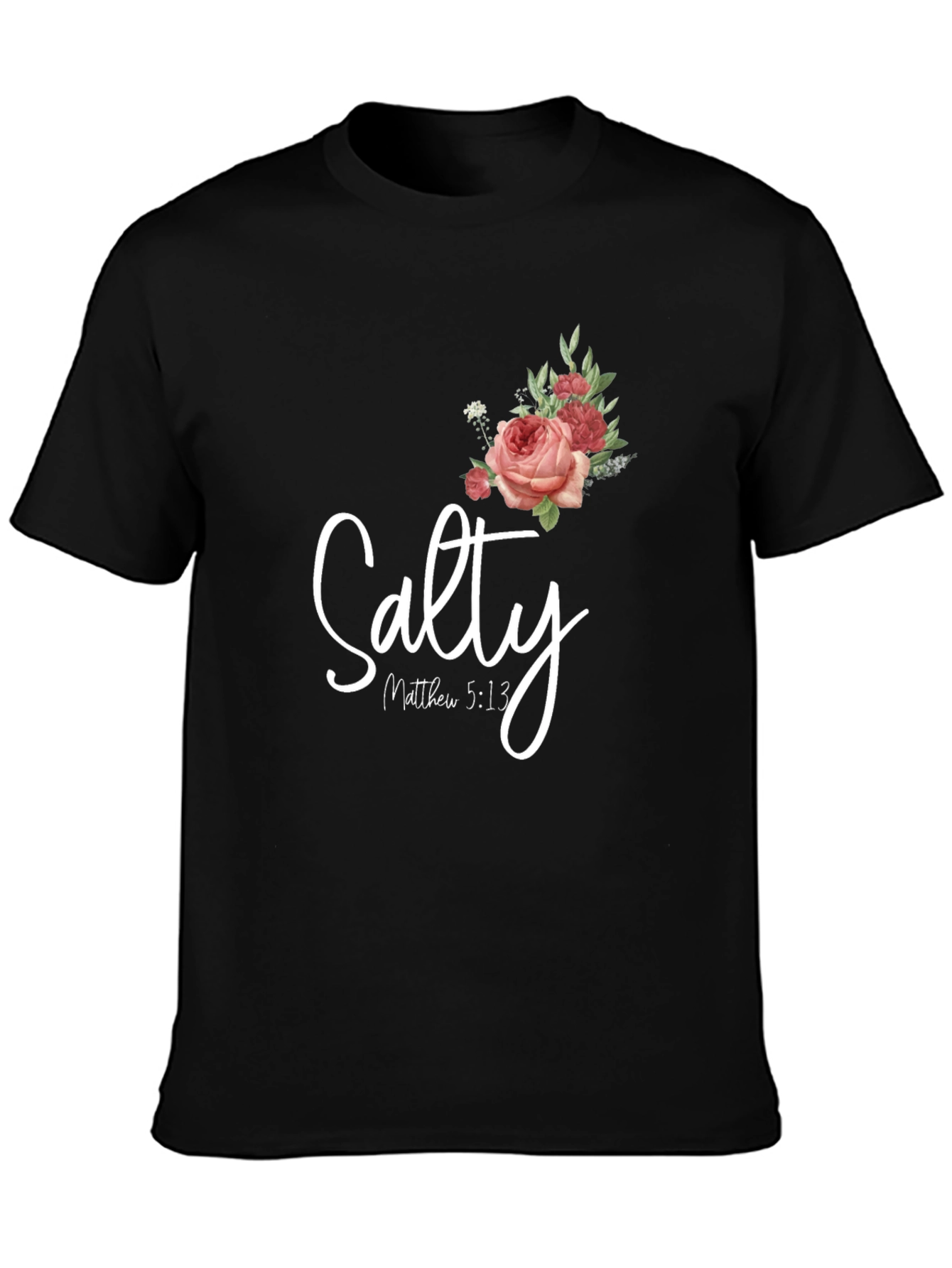 Salty Matthew 5:13 Floral Graphic T-Shirt