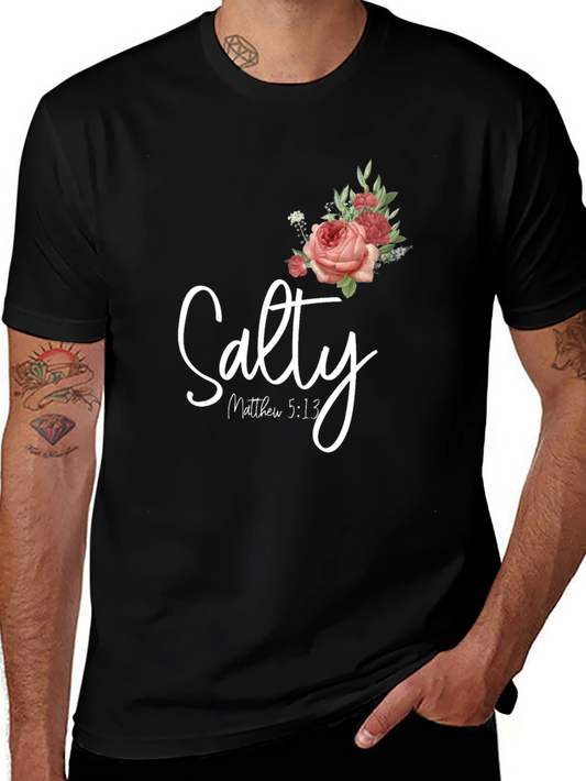 Salty Matthew 5:13 Floral Graphic T-Shirt