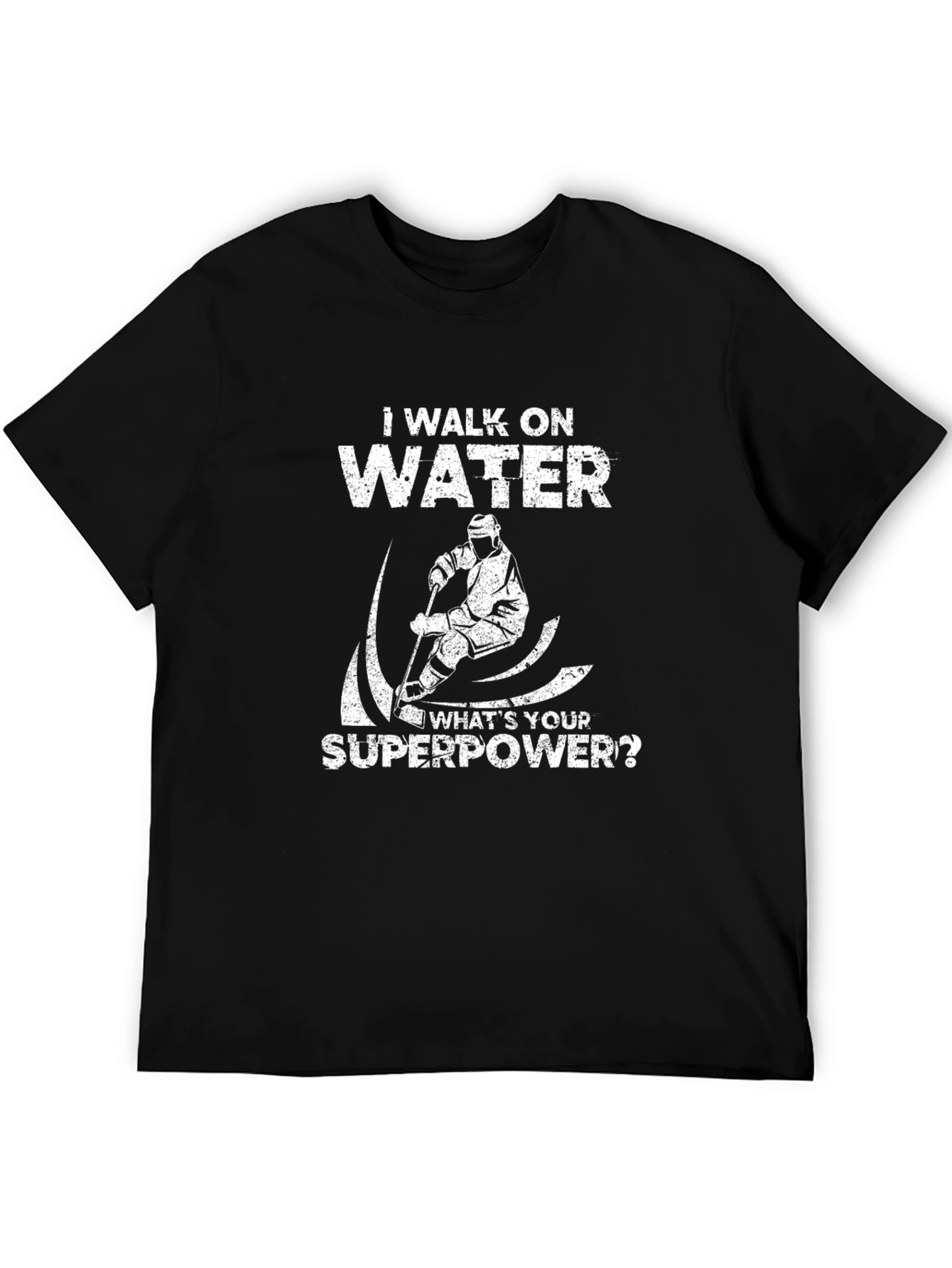 I Walk On Water Hockey Superpower T-Shirt