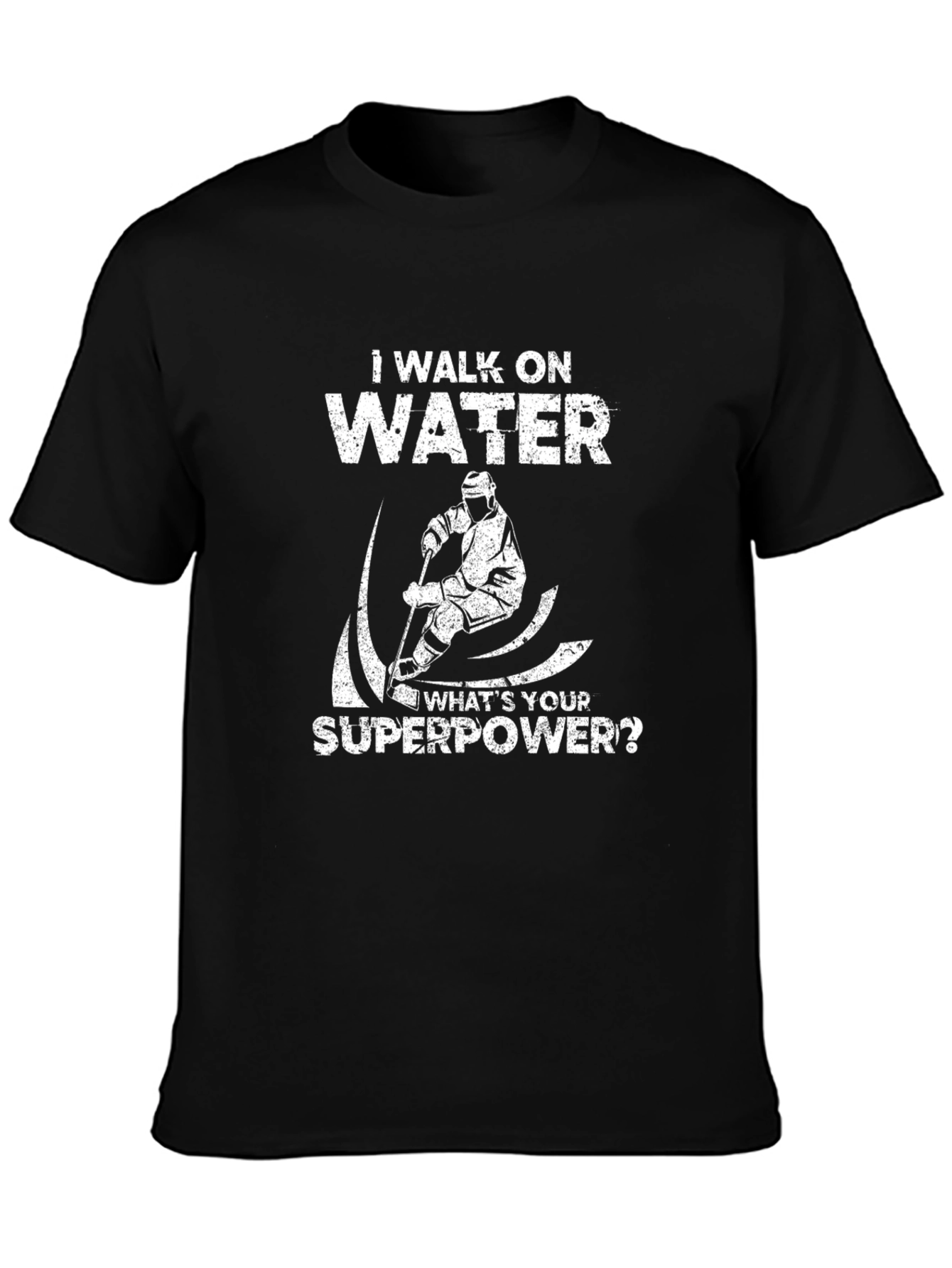 I Walk On Water Hockey Superpower T-Shirt