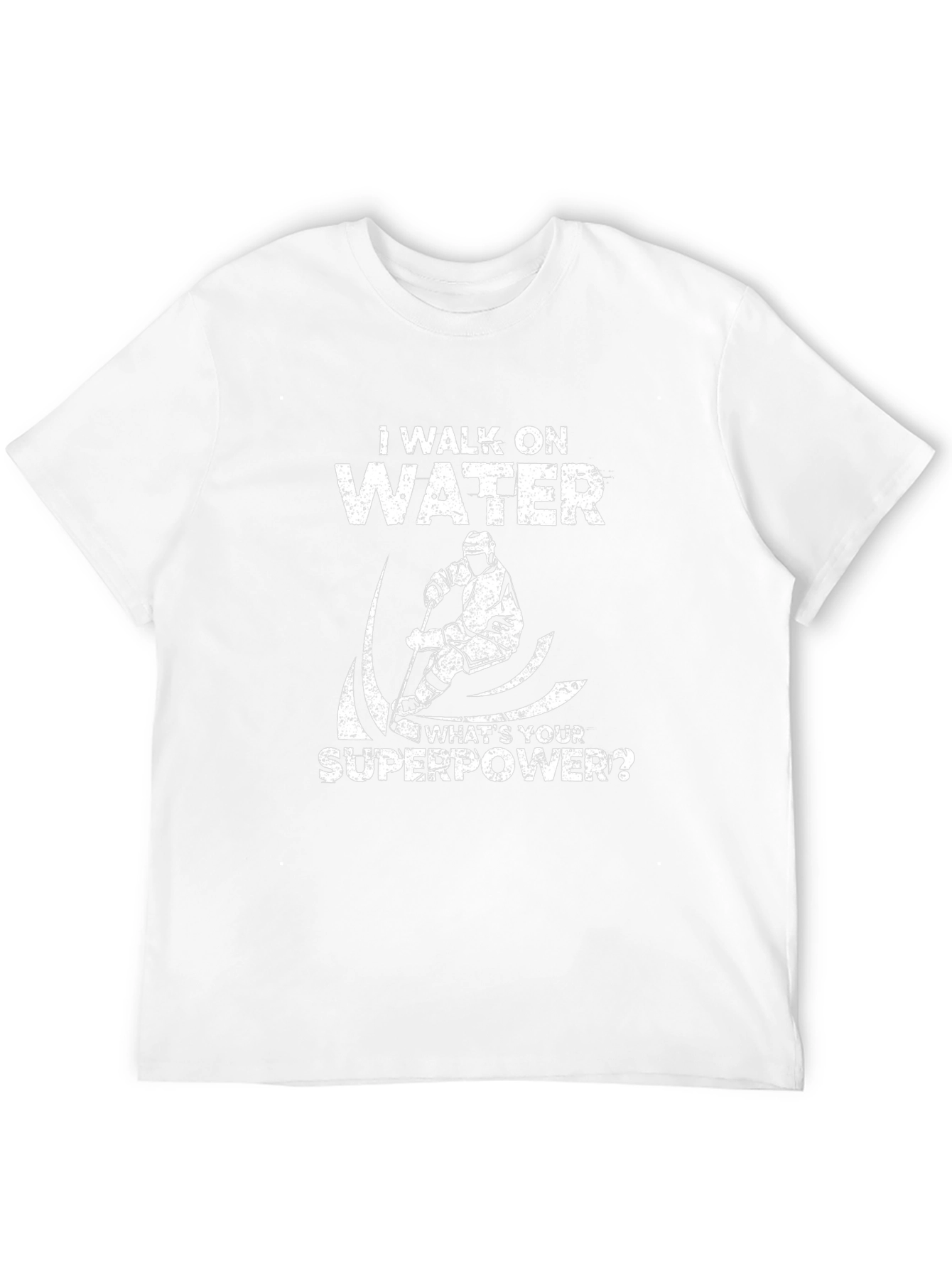 I Walk On Water Hockey Superpower T-Shirt