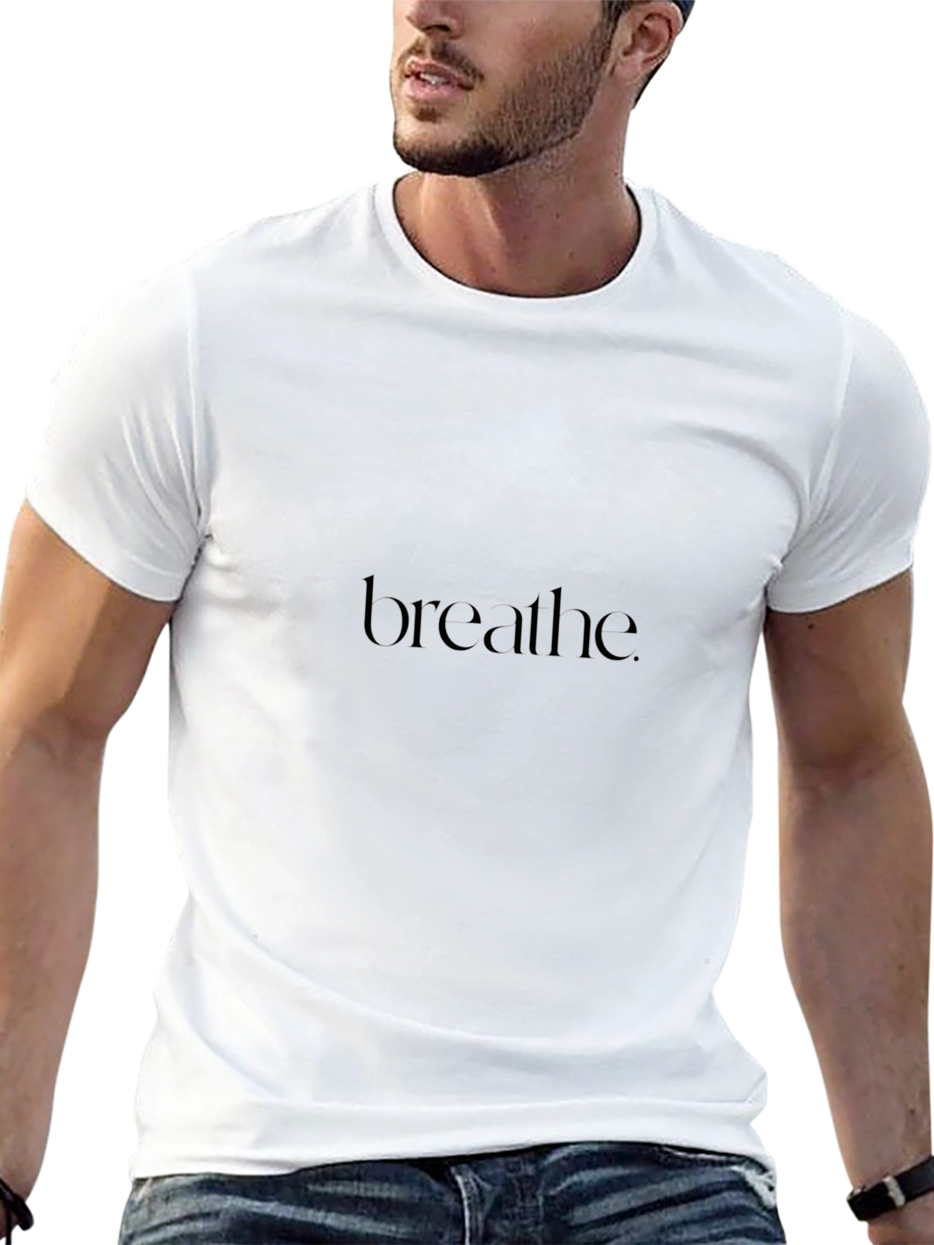 Minimalist Breathe Black T-Shirt
