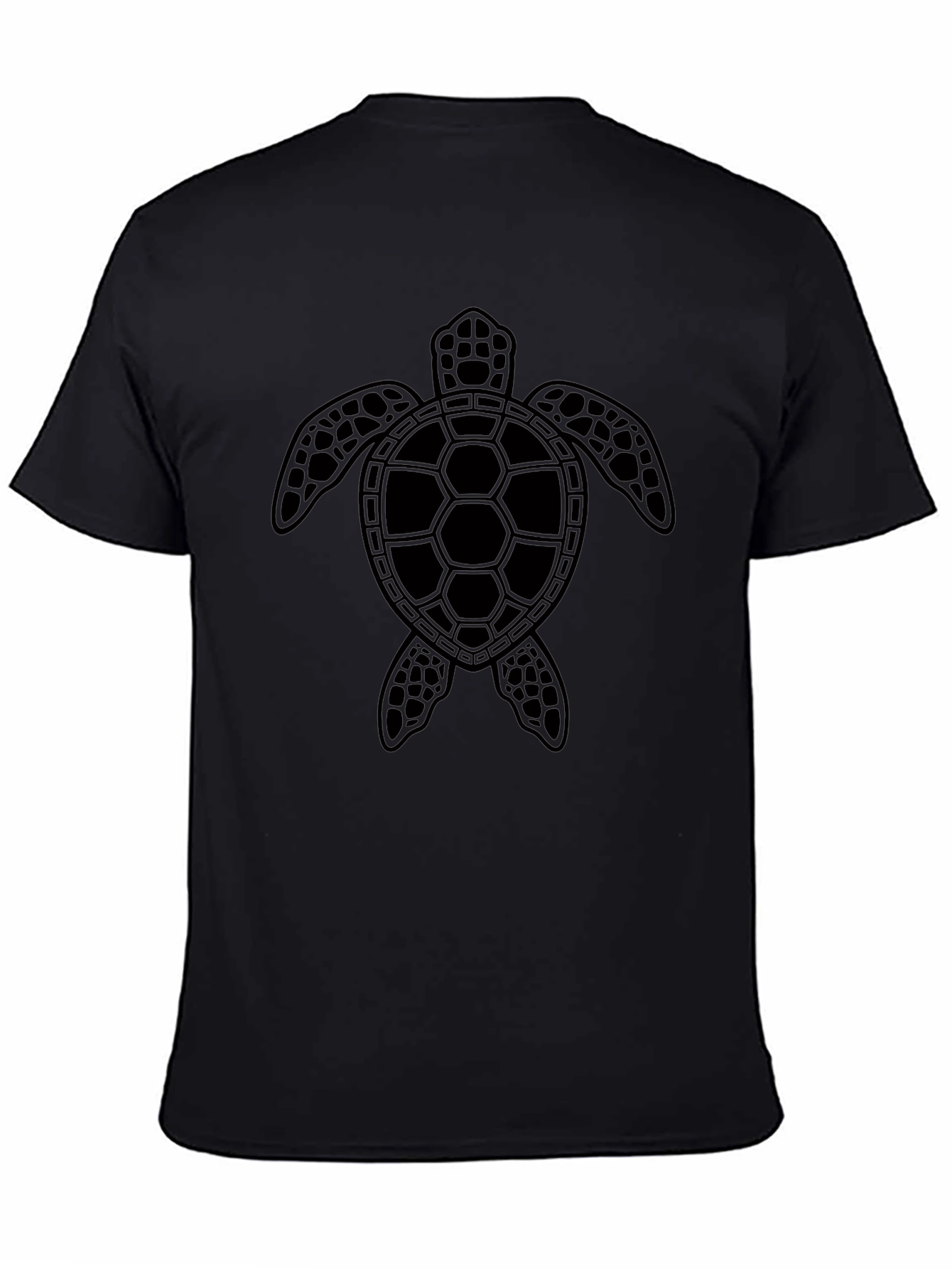 Sea Turtle Graphic Tee - Black