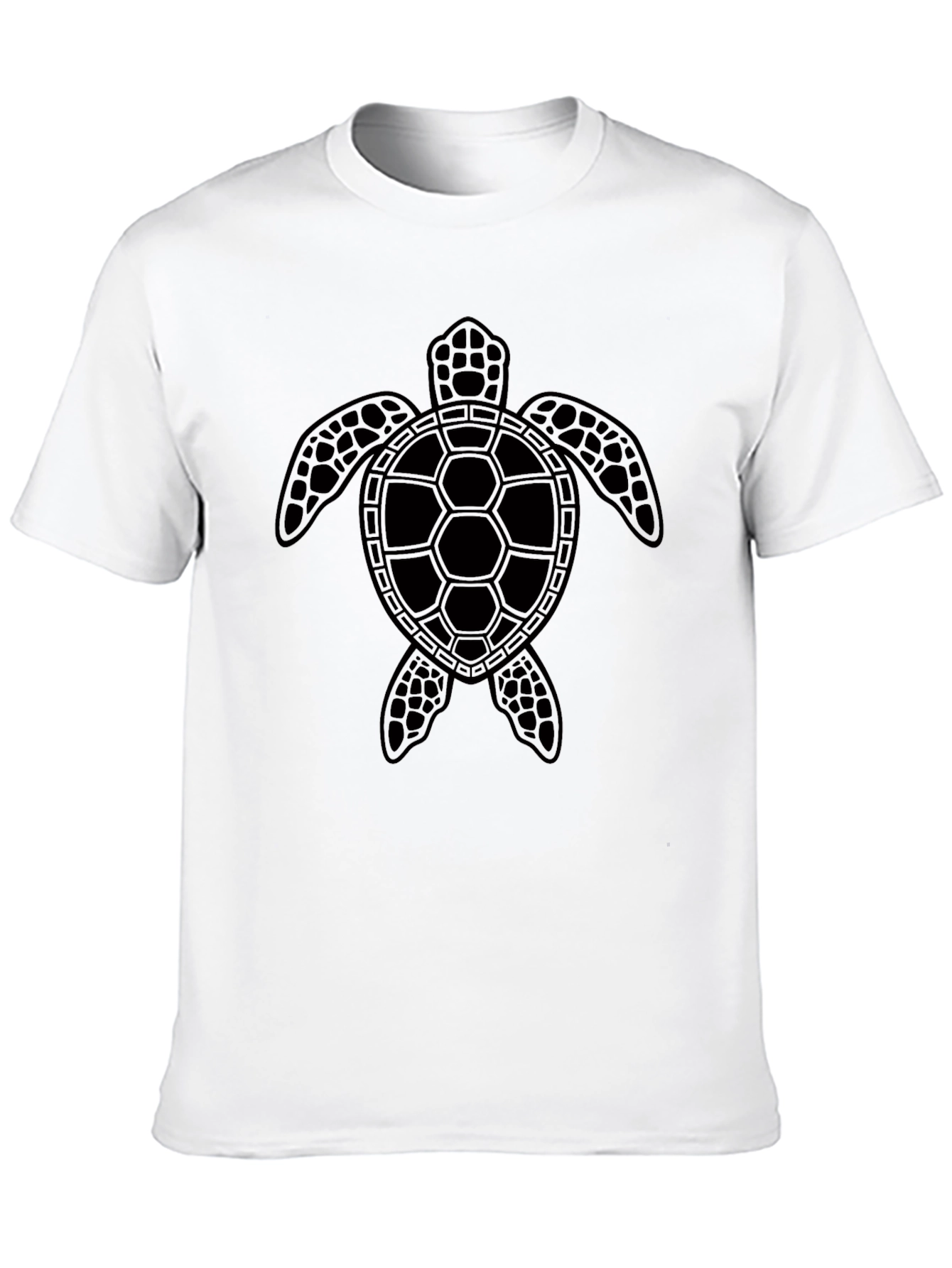 Sea Turtle Graphic Tee - Black