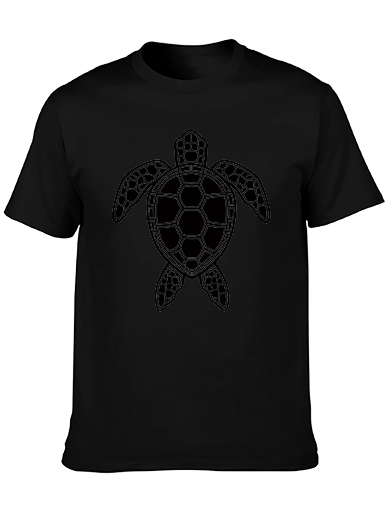 Sea Turtle Graphic Tee - Black