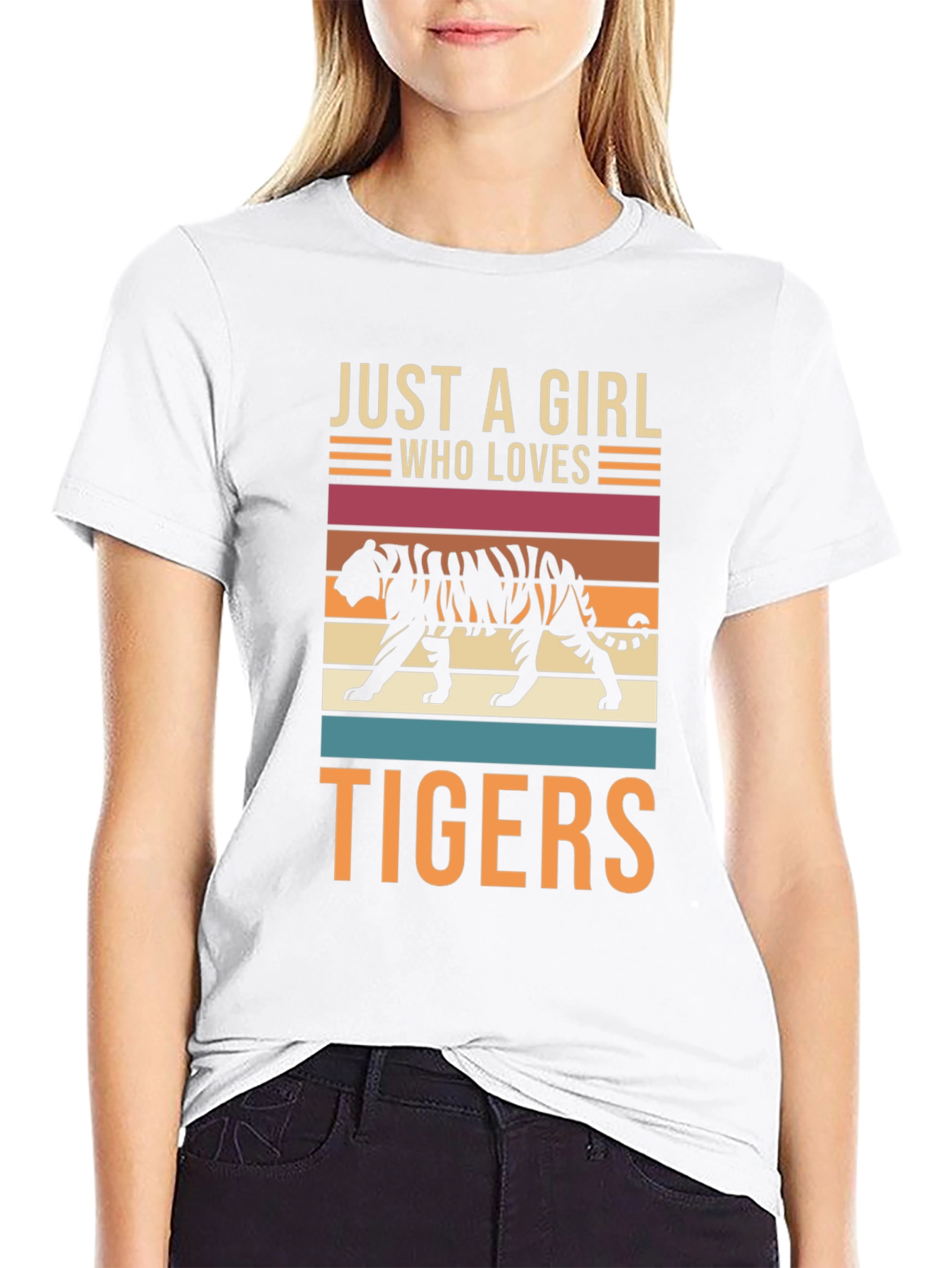Just a Girl Who Loves Tigers T-Shirt