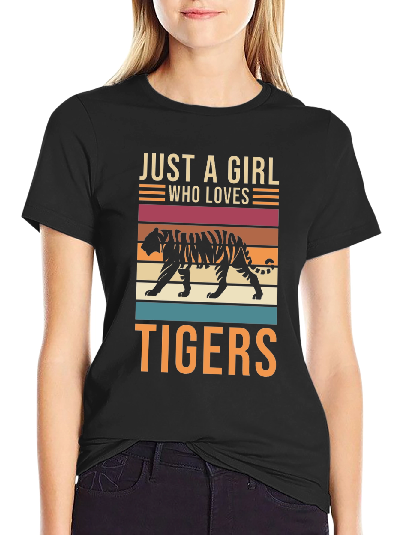 Just a Girl Who Loves Tigers T-Shirt