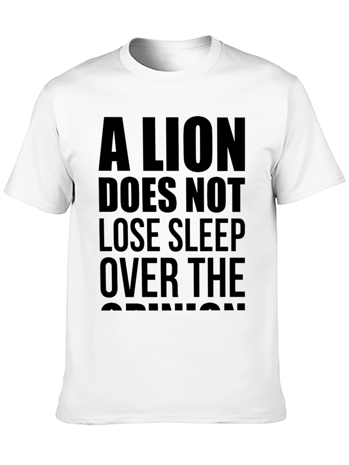 Lion Sleep Opinion Graphic Tee - Black