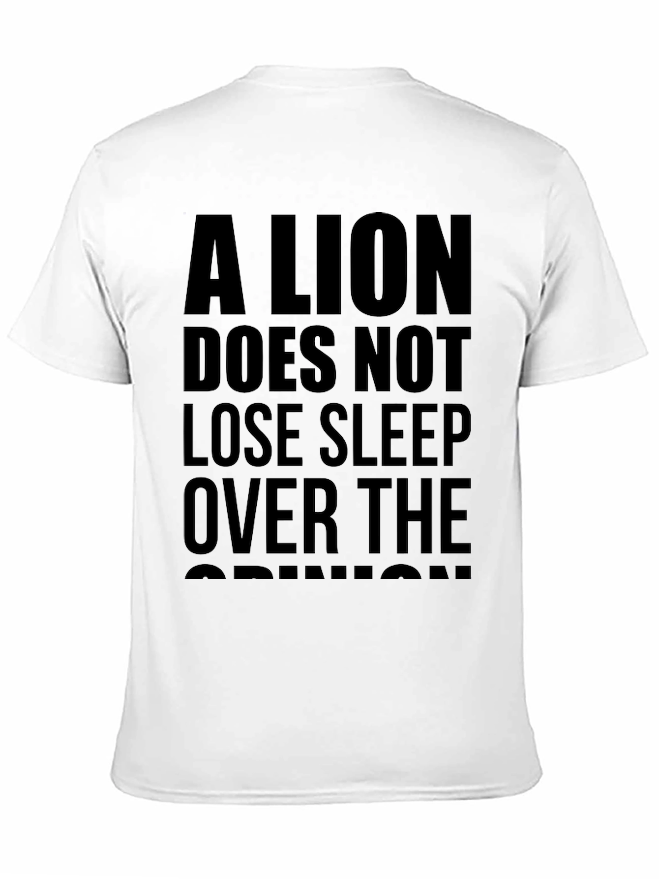 Lion Sleep Opinion Graphic Tee - Black