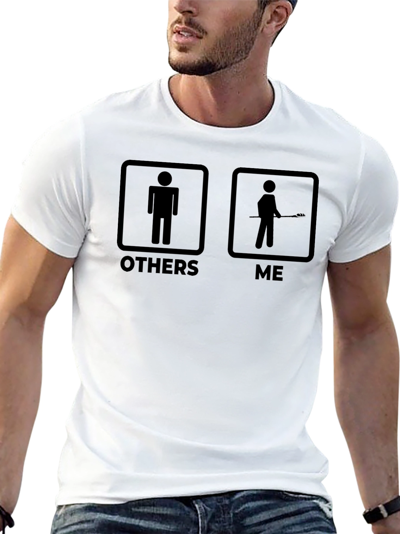 Lacrosse Player Funny T-Shirt - Others Vs Me Design