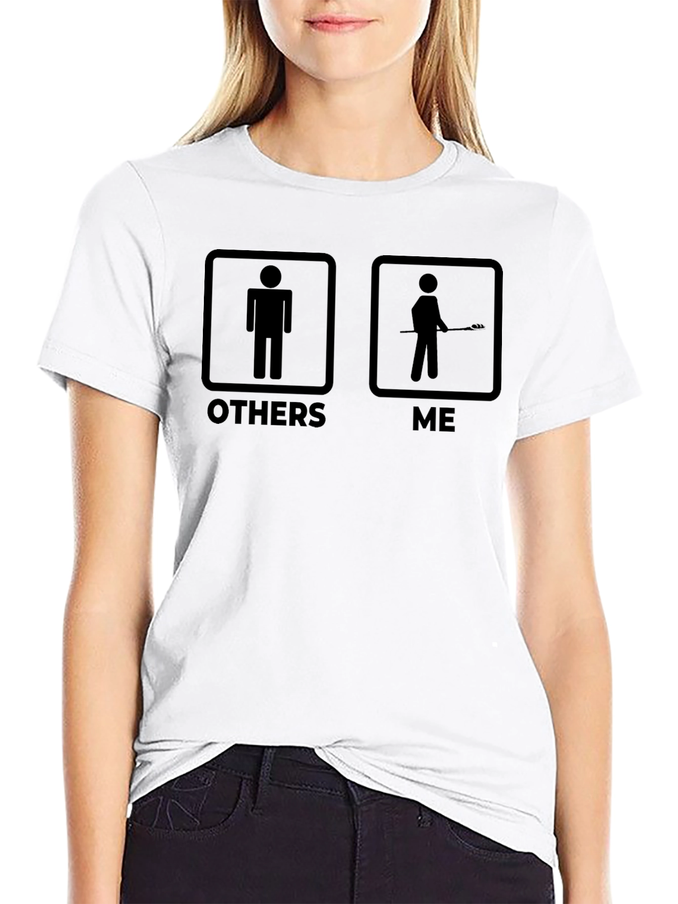 Lacrosse Player Funny T-Shirt - Others Vs Me Design