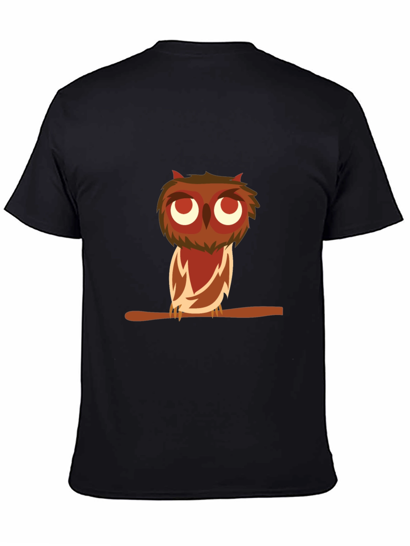 Owl Graphic Black Tee