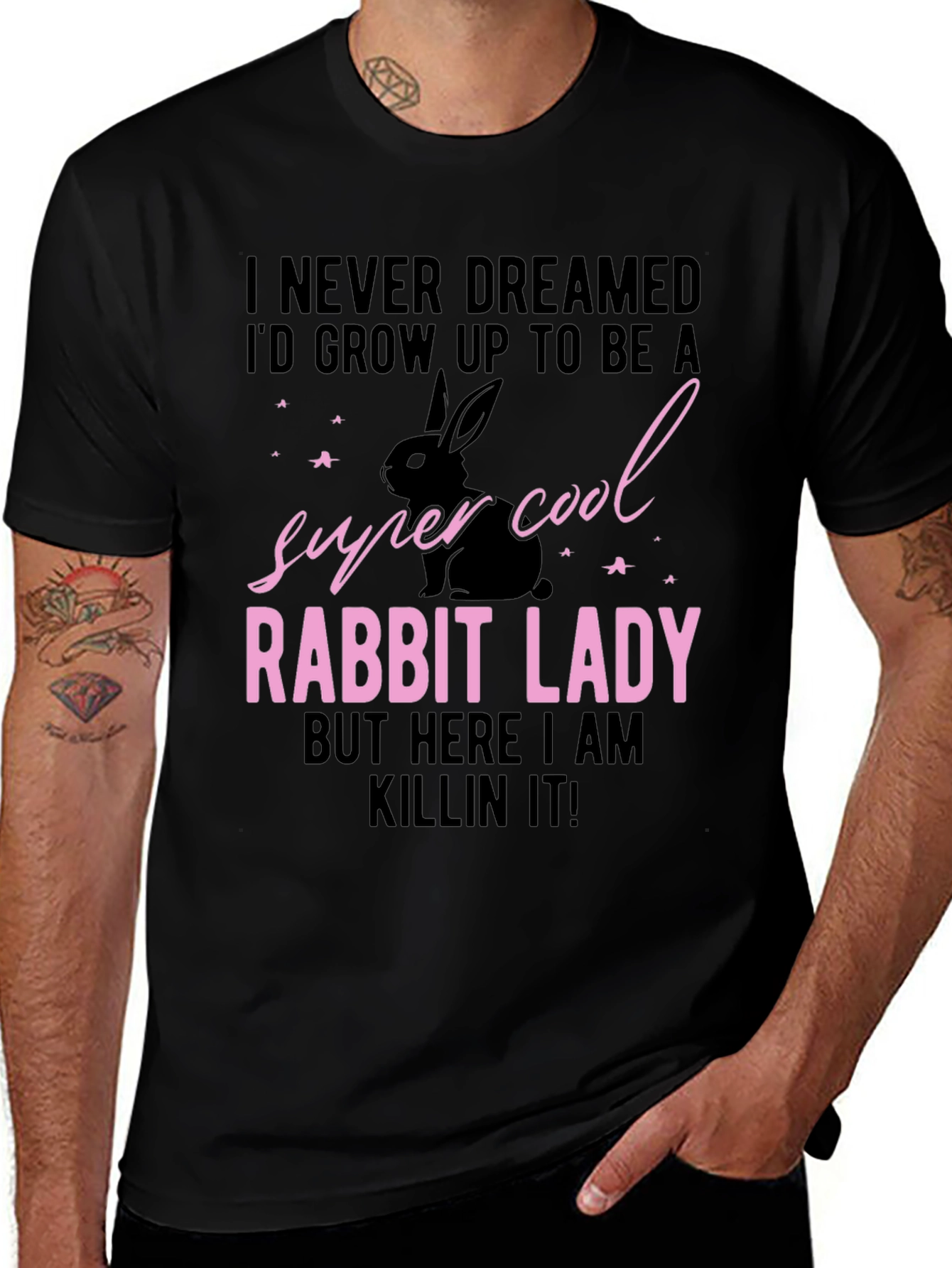 Super Cool Rabbit Lady T-Shirt
