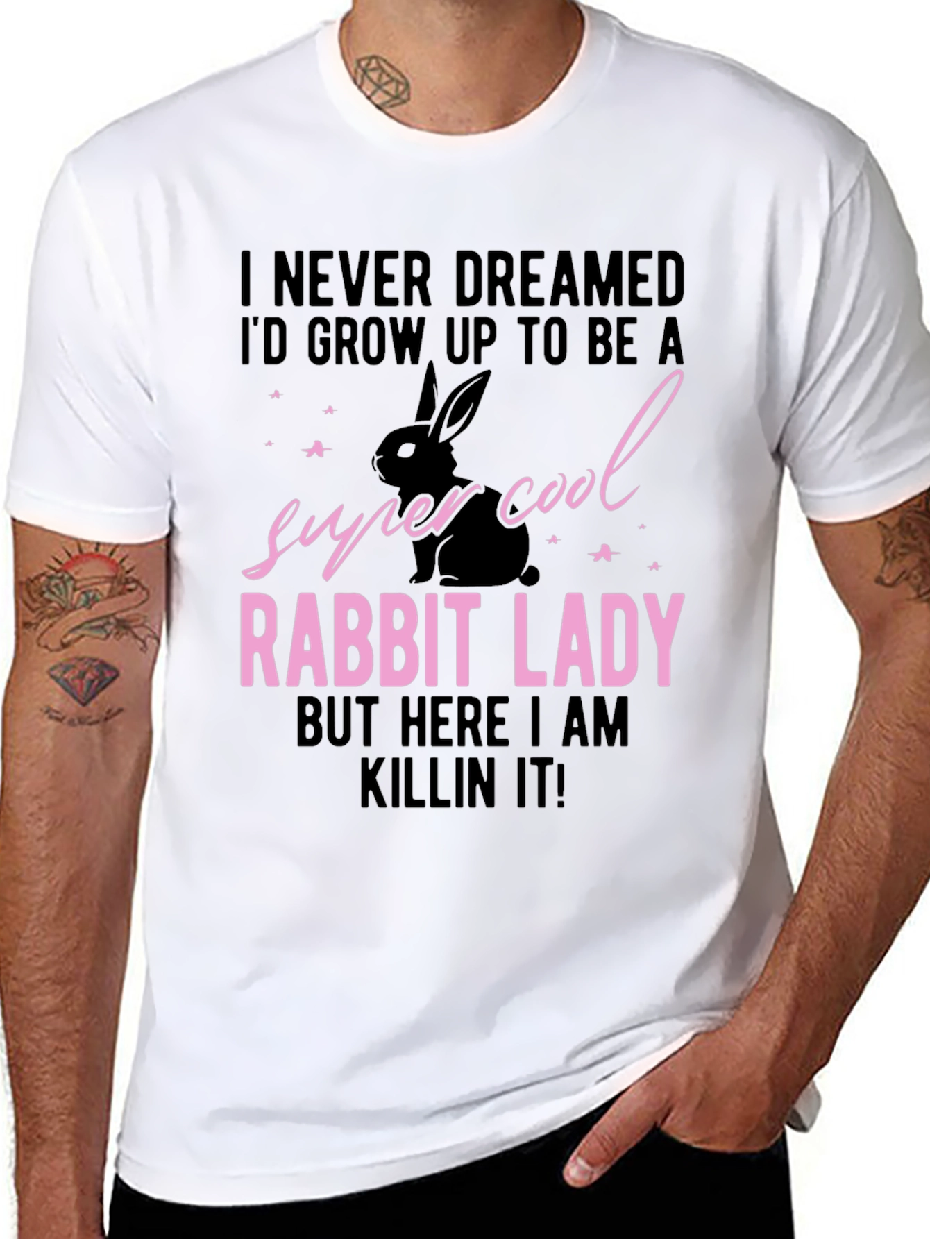 Super Cool Rabbit Lady T-Shirt
