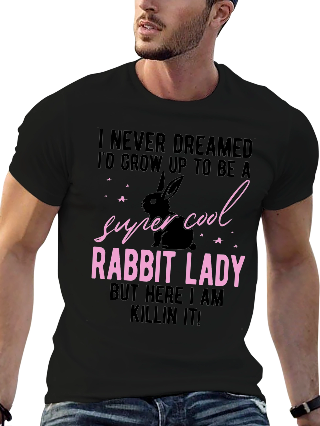 Super Cool Rabbit Lady T-Shirt