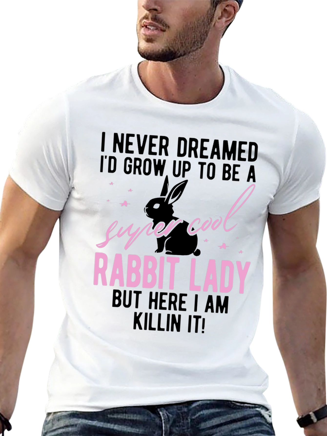 Super Cool Rabbit Lady T-Shirt