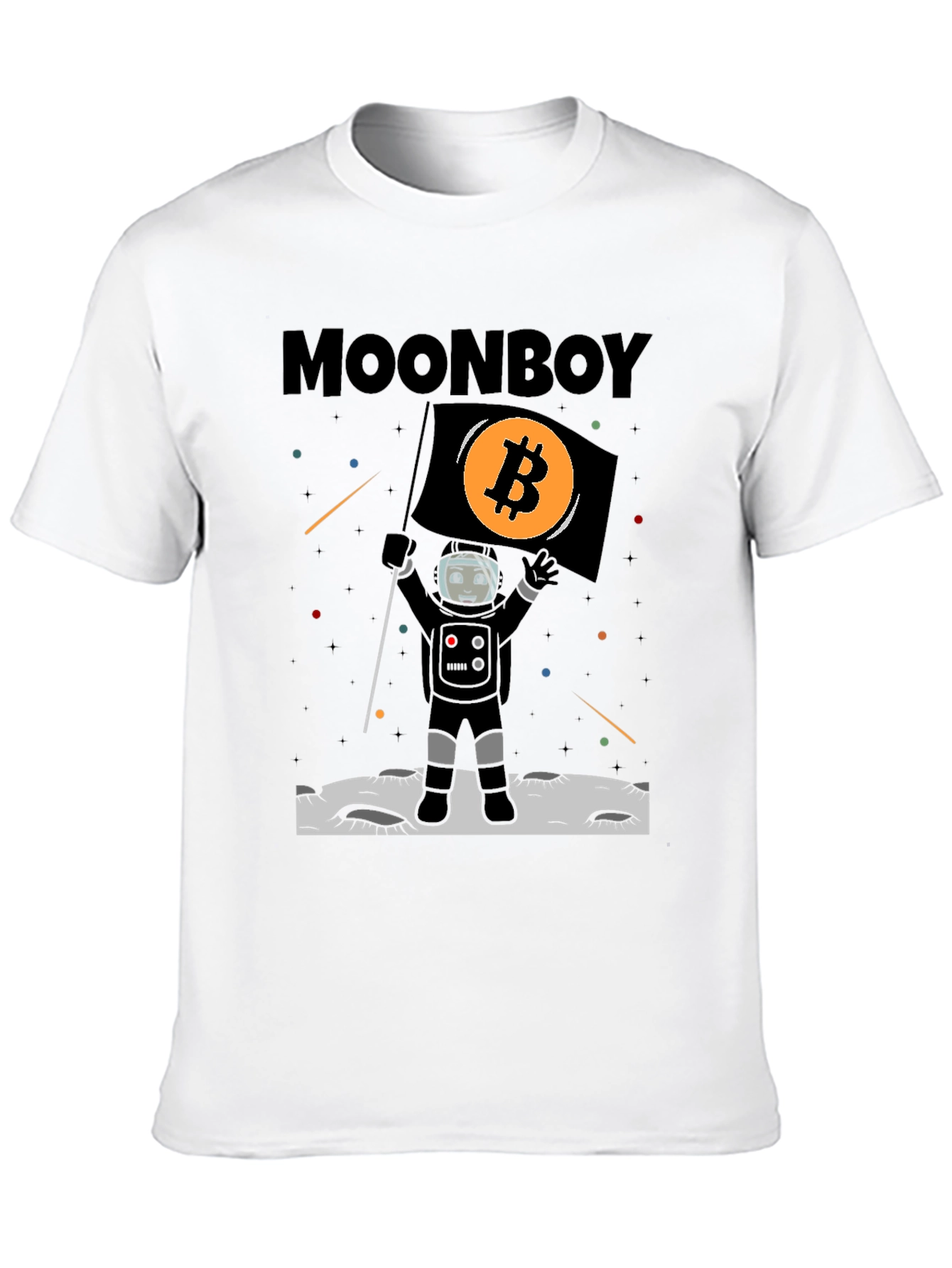 Bitcoin Moonboy T-Shirt Crypto Astronaut Tee