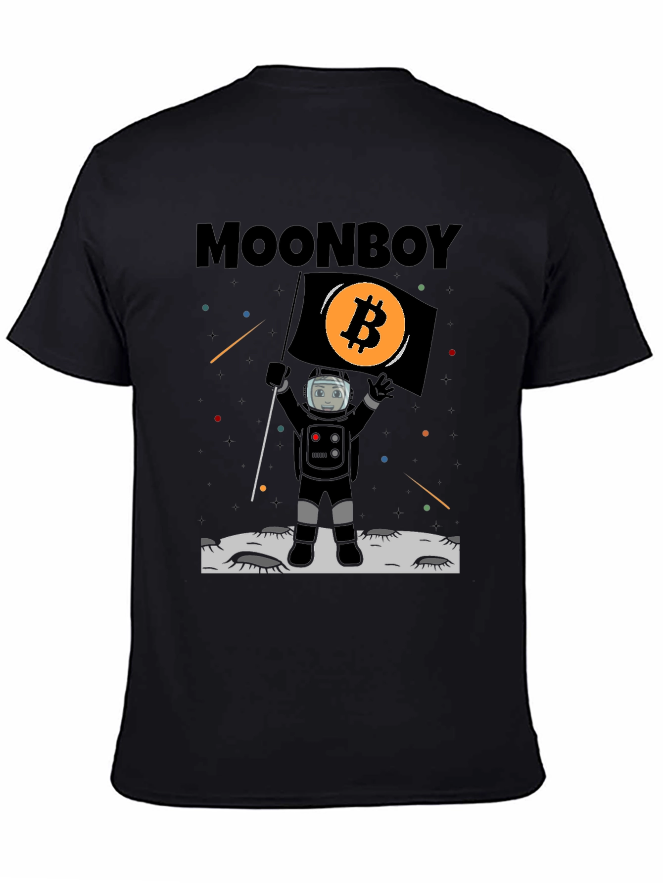 Bitcoin Moonboy T-Shirt Crypto Astronaut Tee