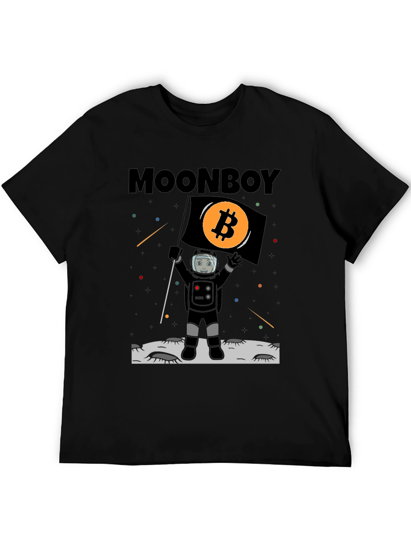 Bitcoin Moonboy T-Shirt Crypto Astronaut Tee