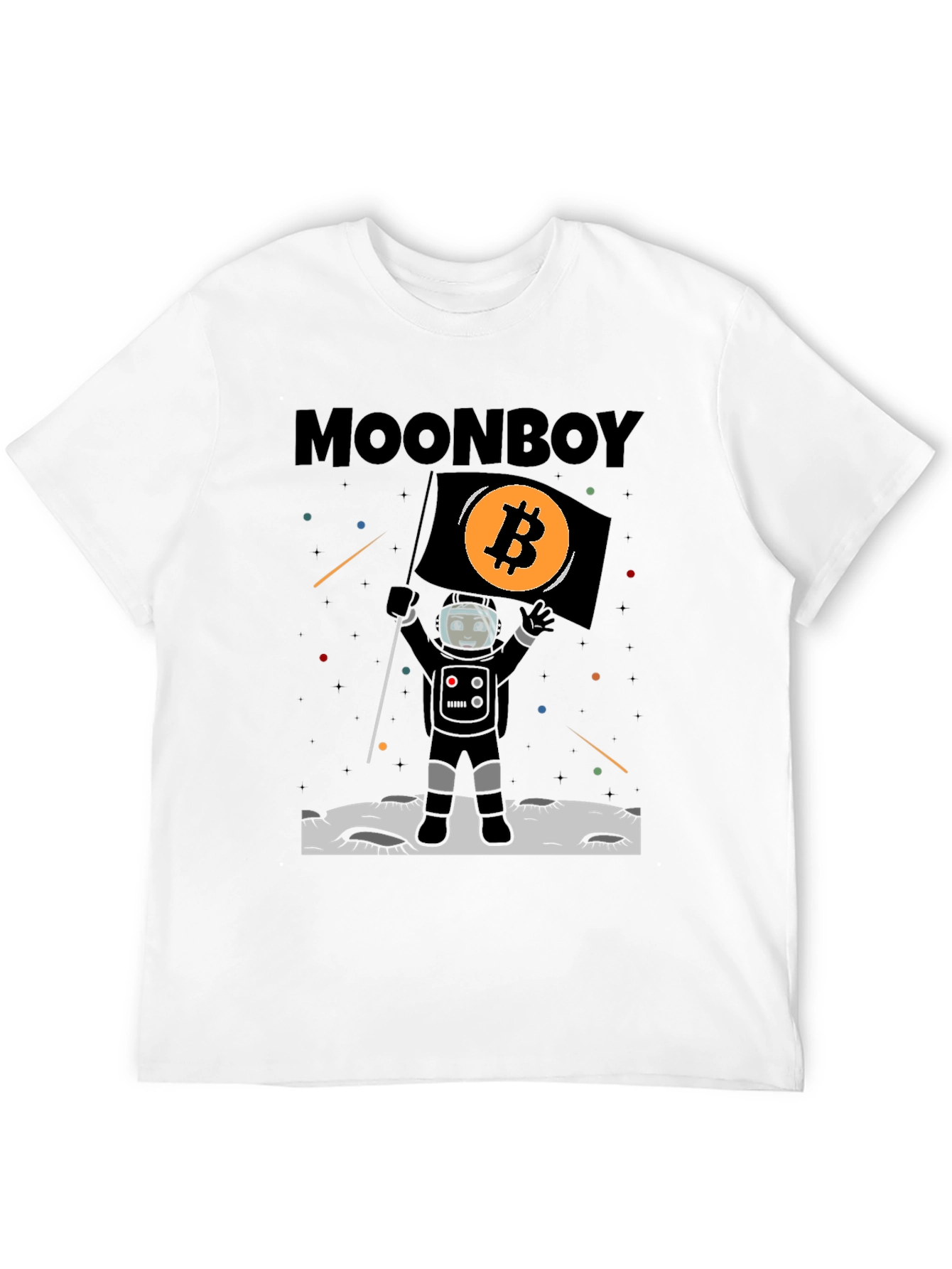 Bitcoin Moonboy T-Shirt Crypto Astronaut Tee