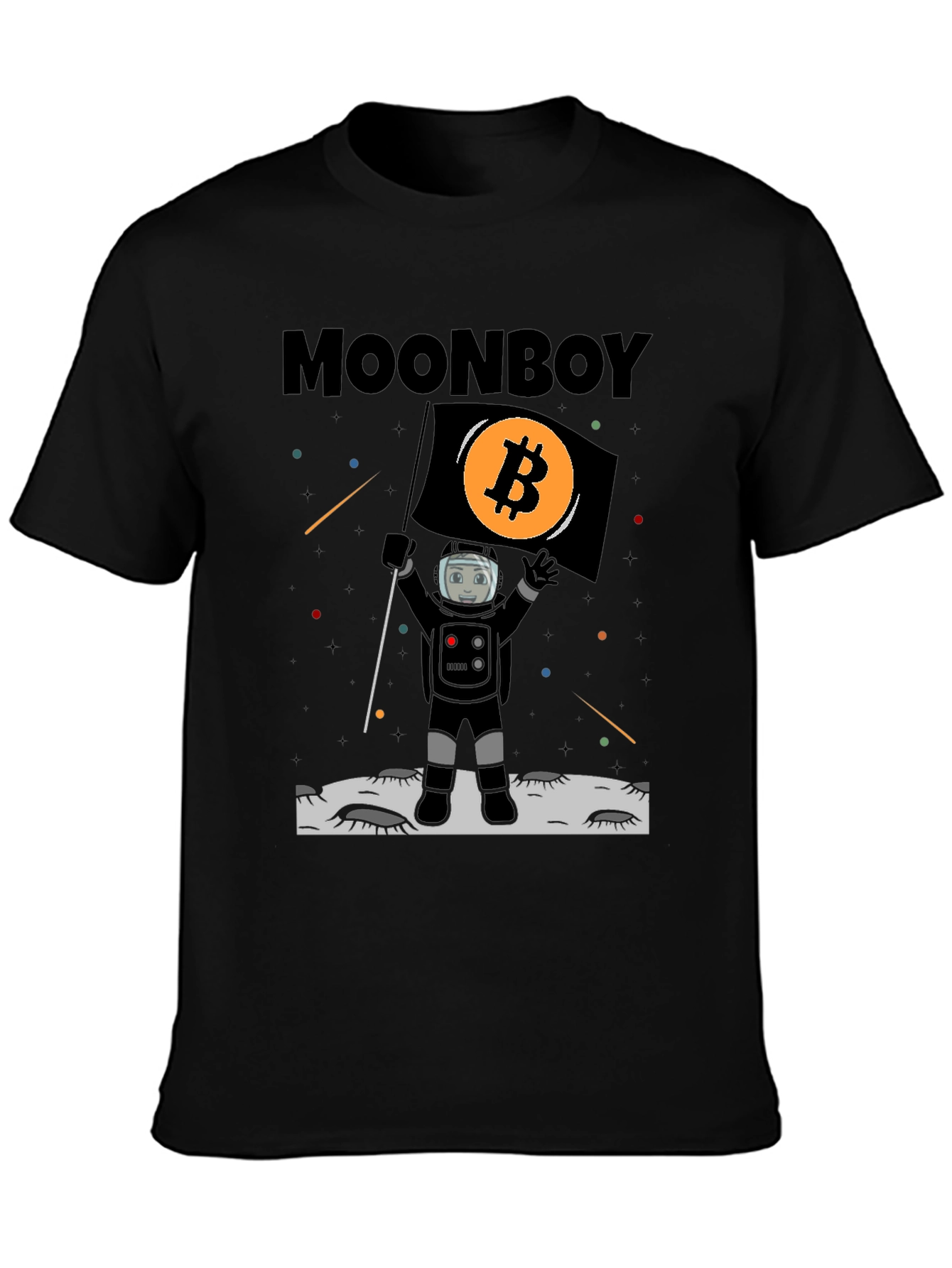 Bitcoin Moonboy T-Shirt Crypto Astronaut Tee