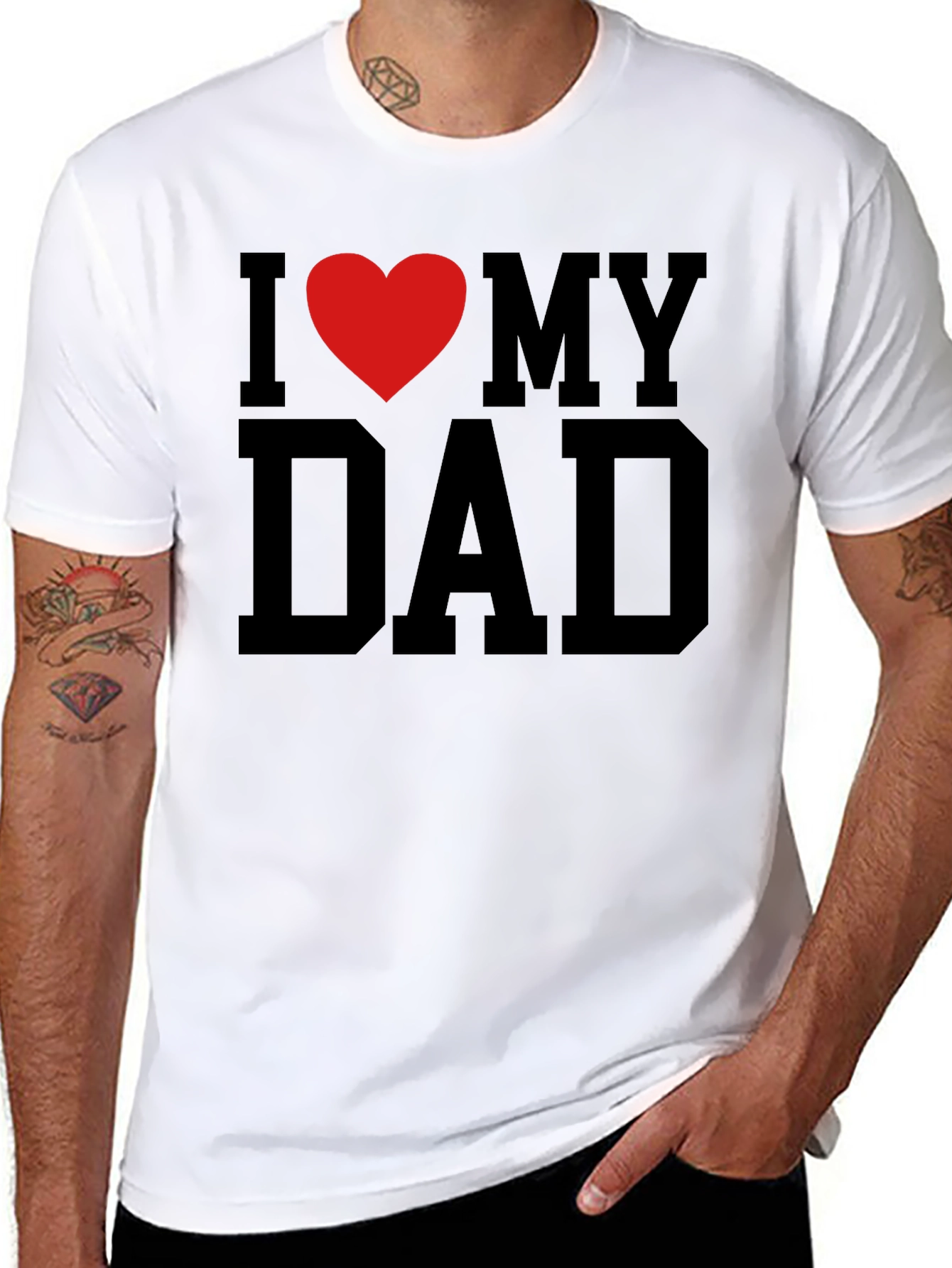 I Love My Dad Graphic T-Shirt