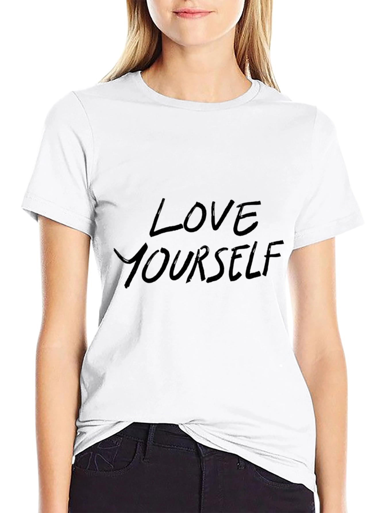 Love Yourself Black Graphic Tee
