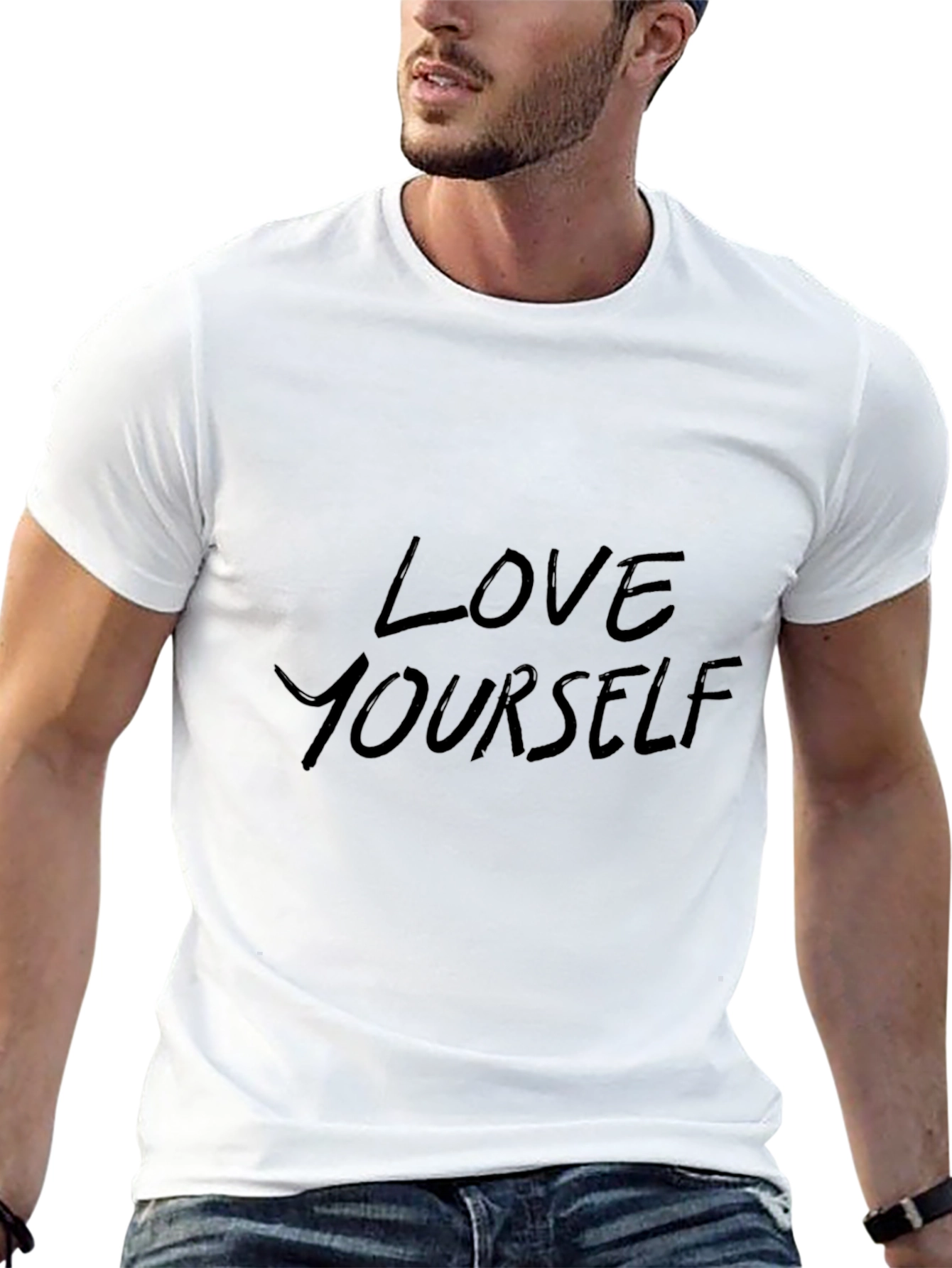 Love Yourself Black Graphic Tee